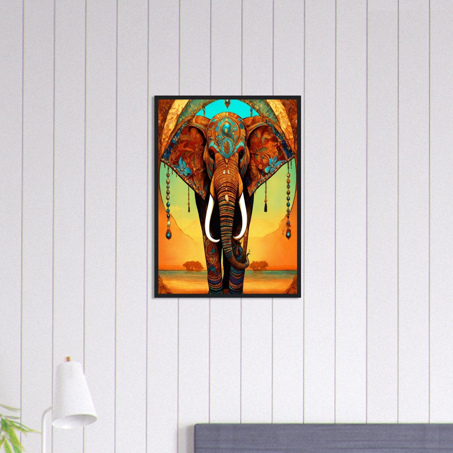 Canvanation Print Material 50x70 cm / 20x28″ Tableau Elephant Géant Doux