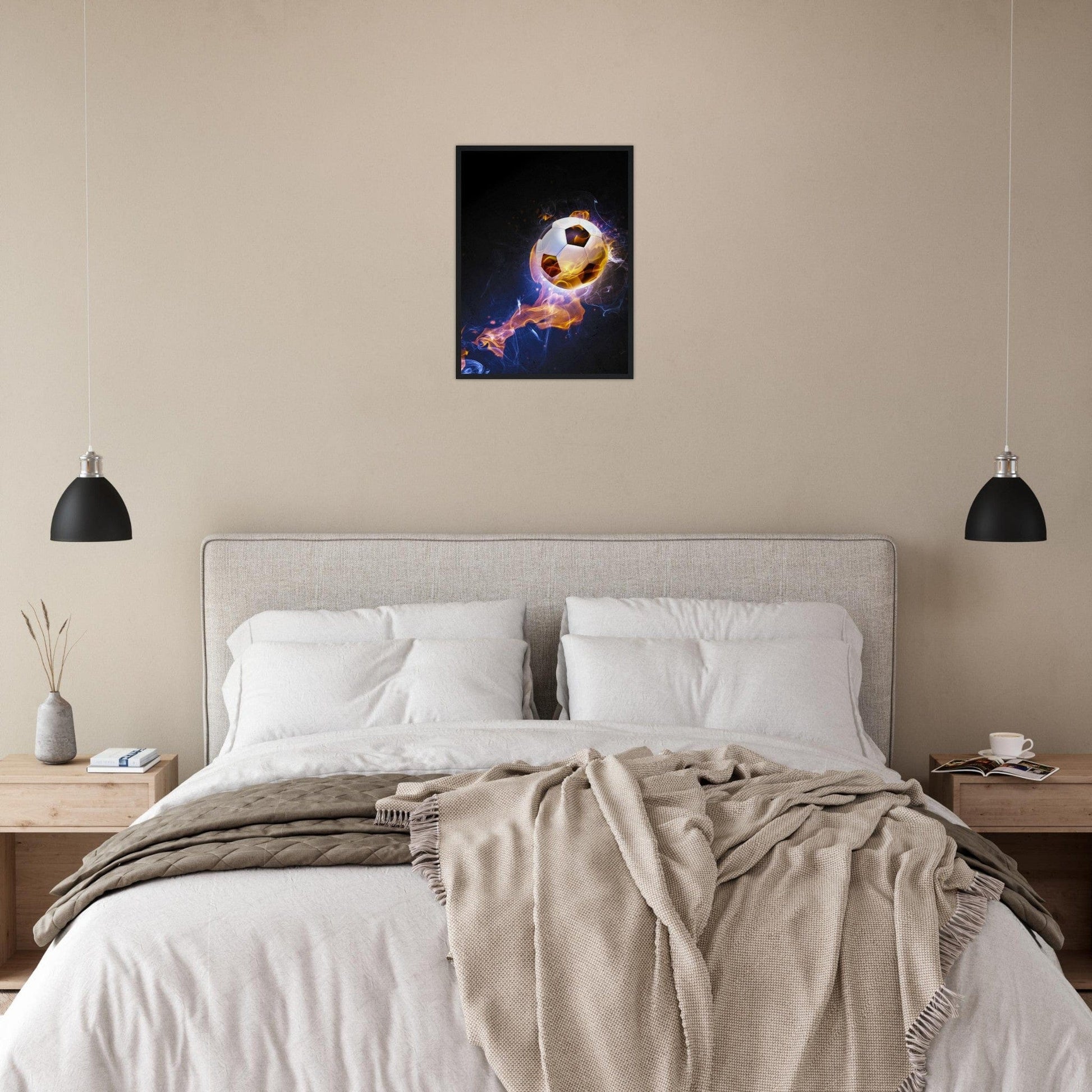 Canvanation Print Material Tableau Football Illustration Feu