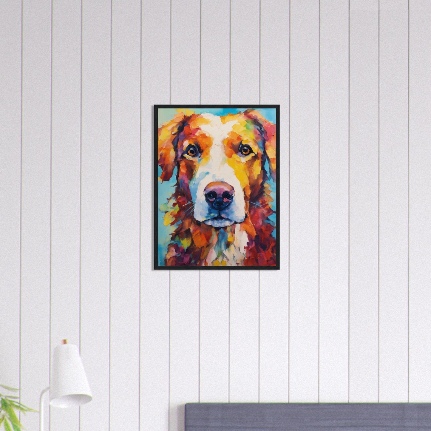 Canvanation Print Material 45x60 cm / 18x24″ Tableau Chien Ombre Fidèle