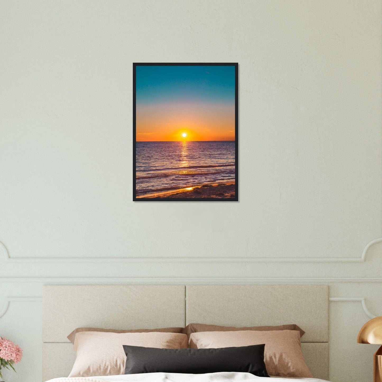 Gelato Print Material Coucher De Soleil Peinture Abstraite