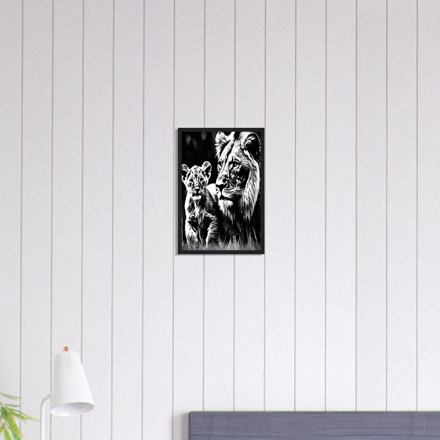 Canvanation Print Material 30x45 cm / 12x18″ Tableau Lionceau Rugissement Naissant
