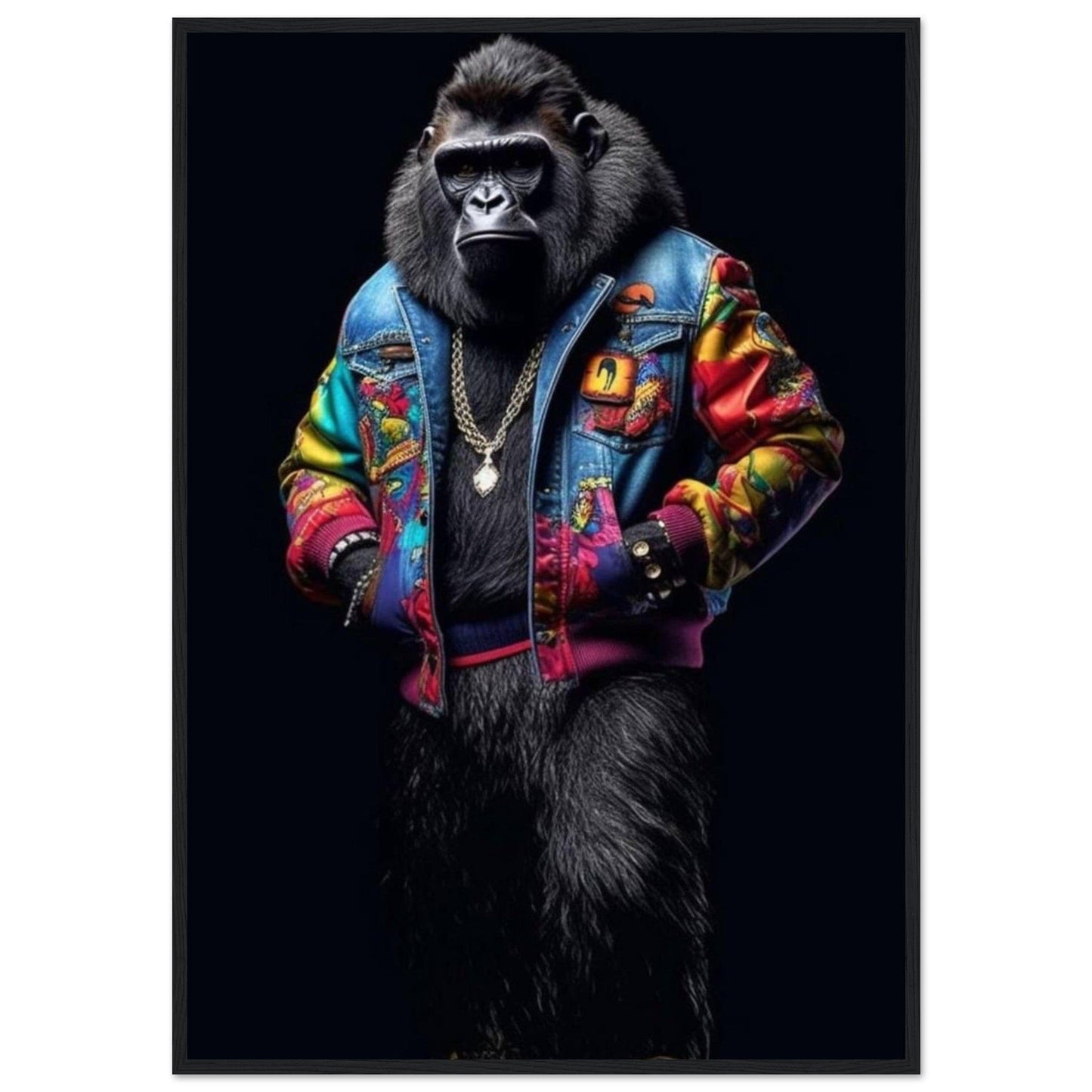 Canvanation Print Material 70x100 cm / 28x40″ Tableau Gorille Street Fashion