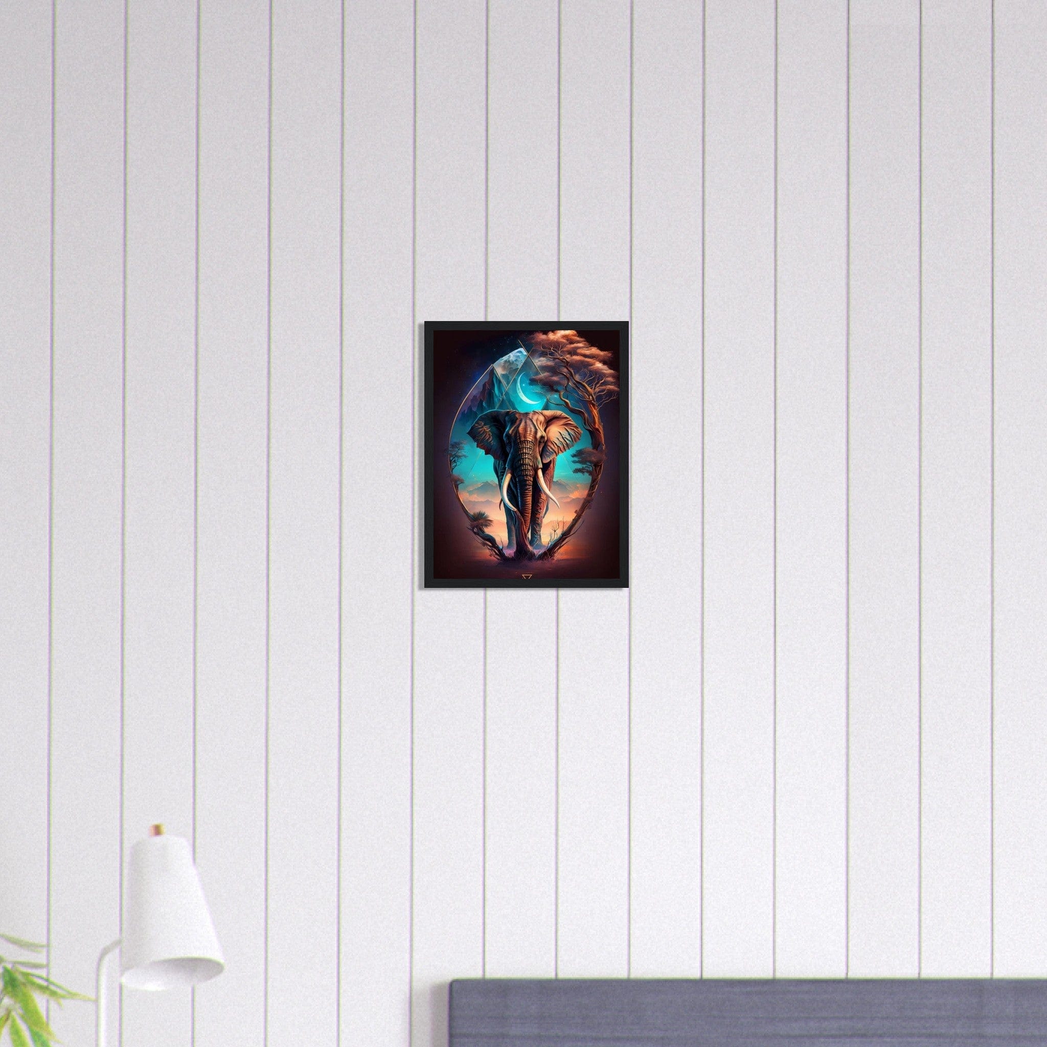 Canvanation Print Material 30x40 cm / 12x16″ Tableau Elephant Seigneur de la Savane
