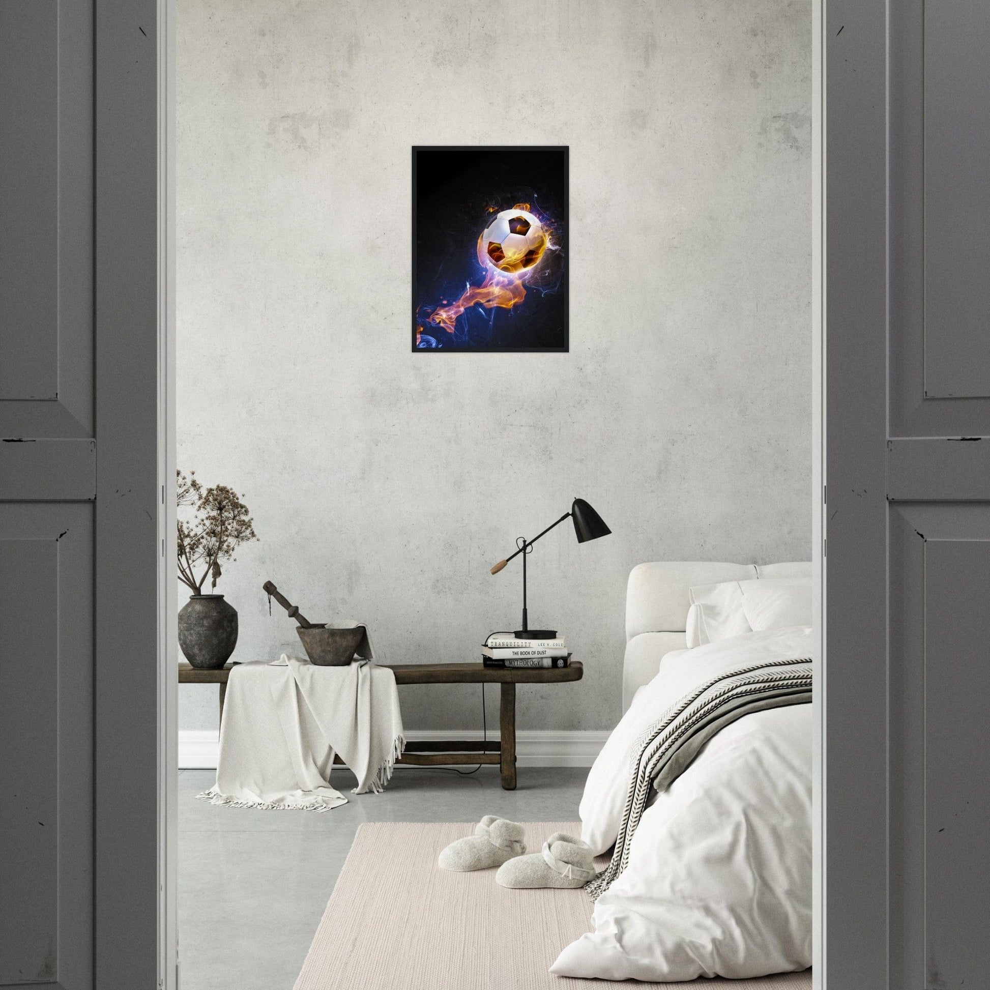 Canvanation Print Material Tableau Football Illustration Feu