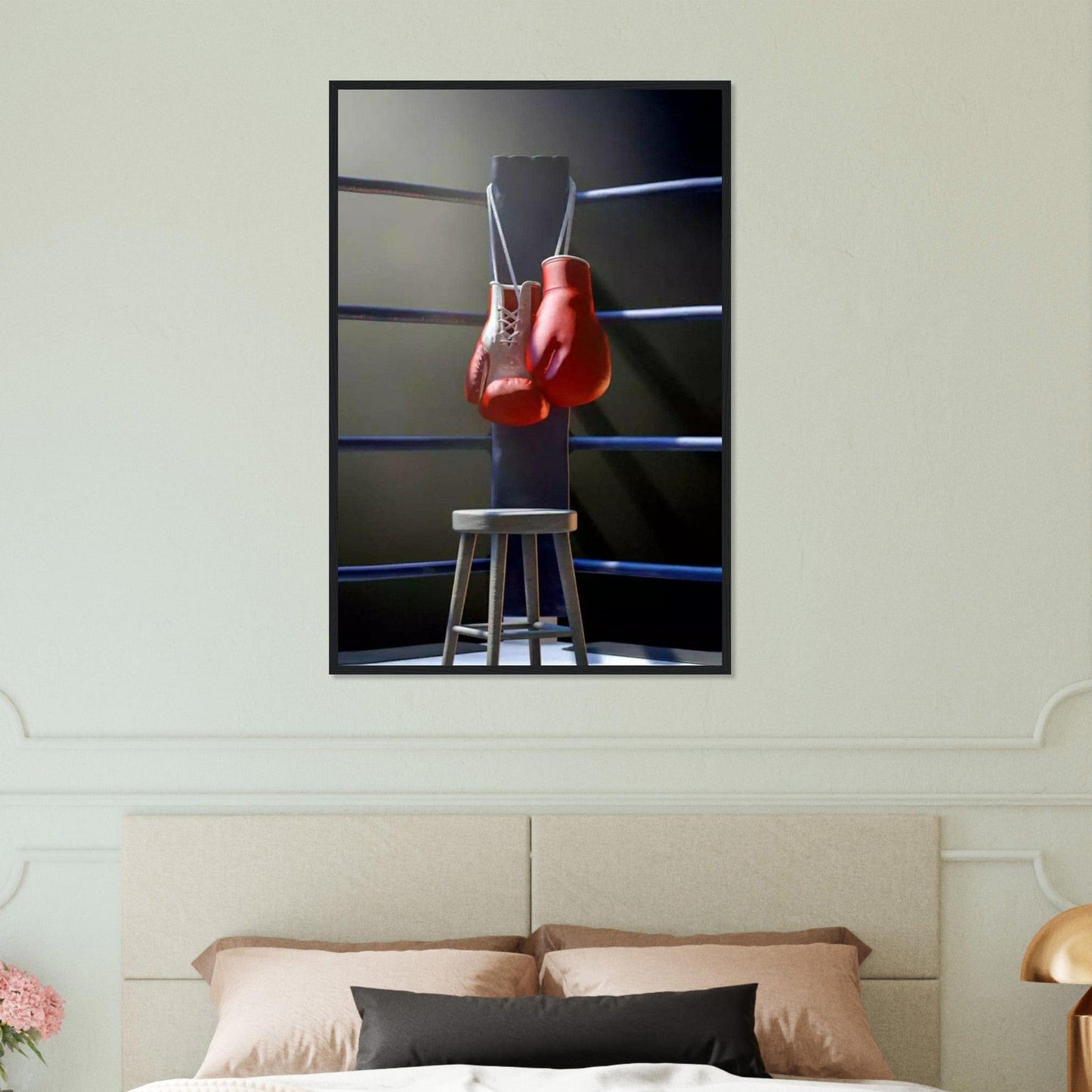 Canvanation Print Material 60x90 cm / 24x36″ Tableau Gants De Boxe Ring