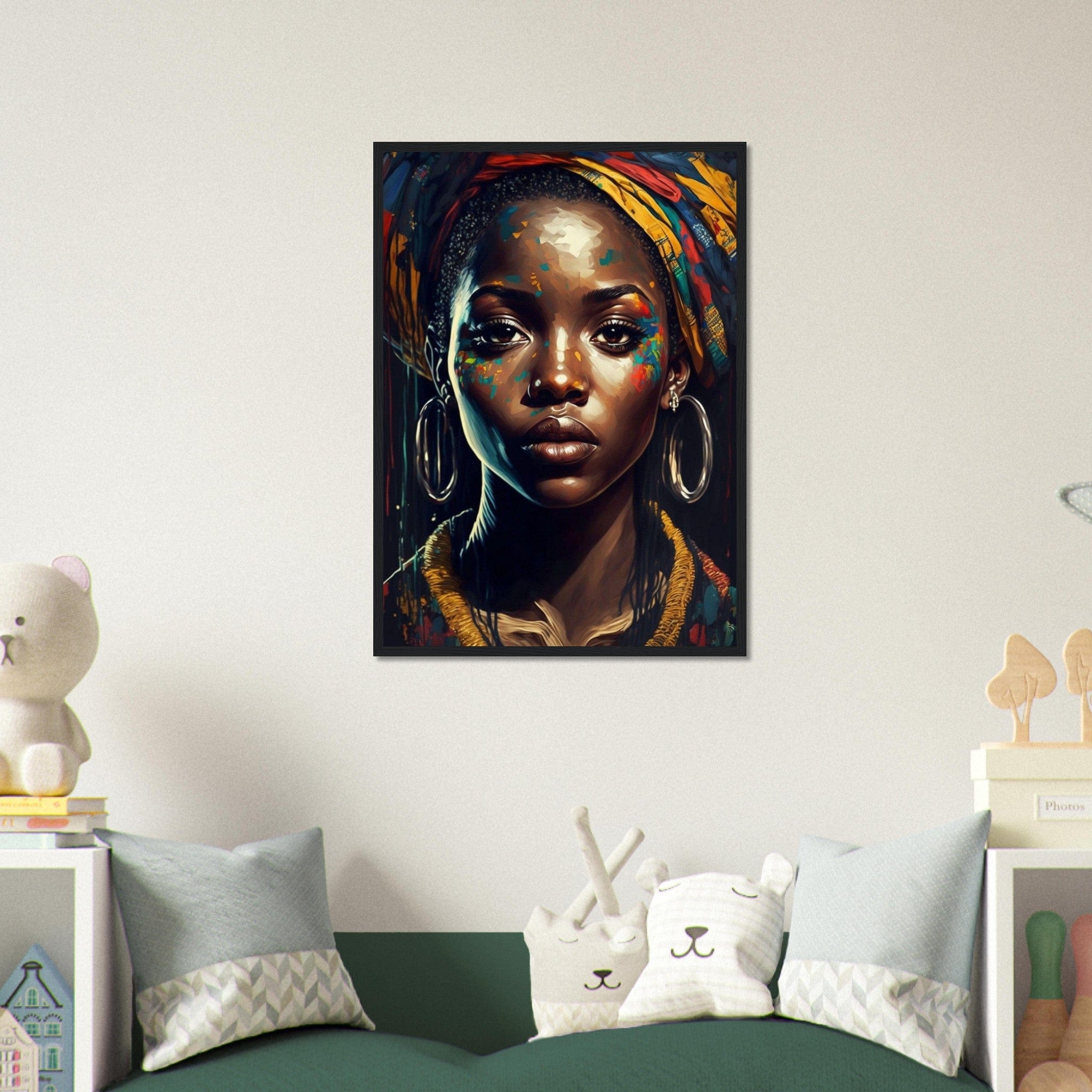 Canvanation Print Material 50x70 cm / 20x28″ Tableaux Portrait Femme Afrique