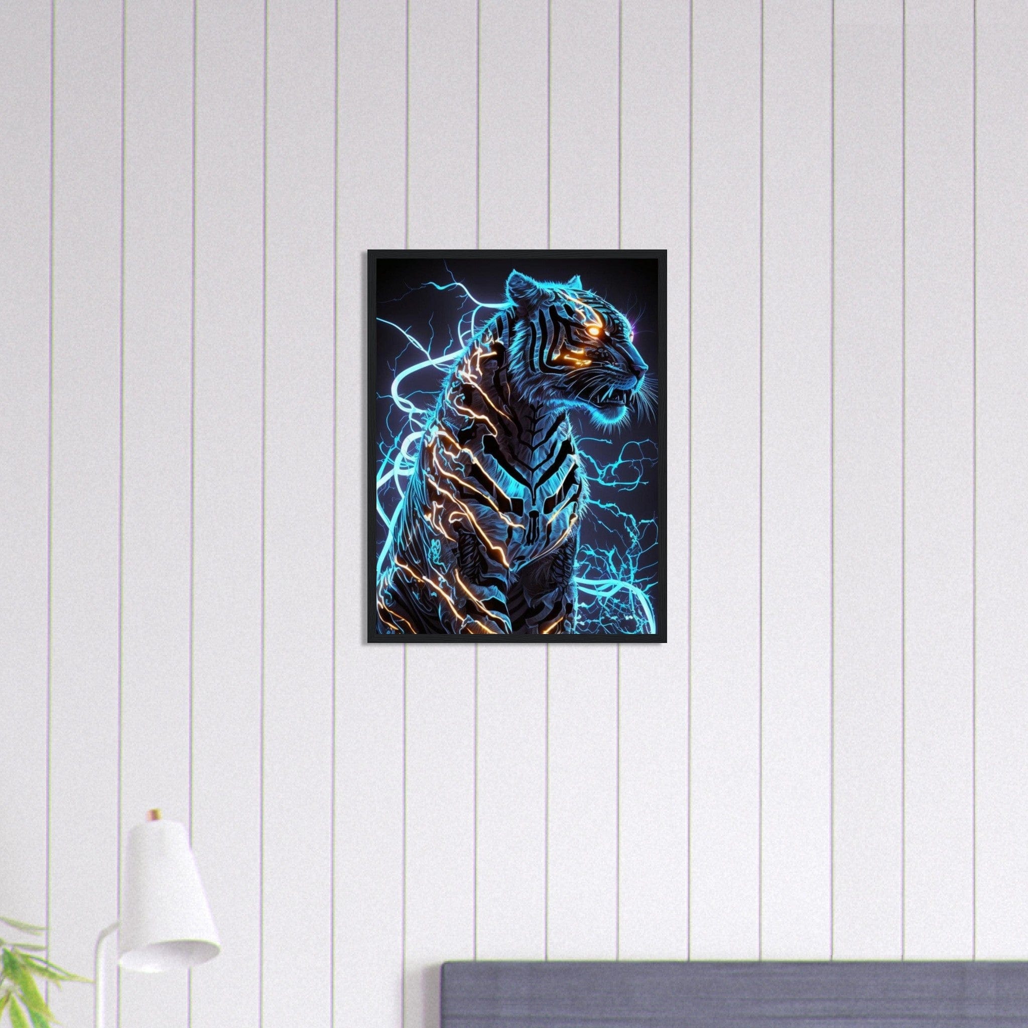Canvanation Print Material Tableau Tigre Multicolore