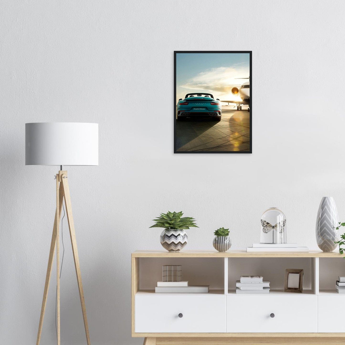 Gelato Print Material Tableau Porsche Bleu