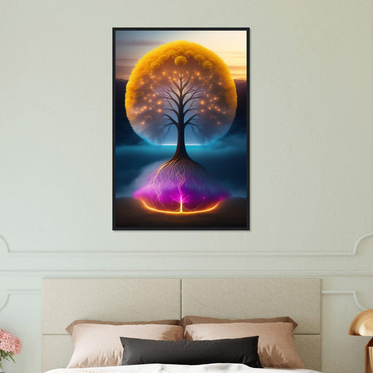 Canvanation Print Material 60x90 cm / 24x36″ Tableau L'Arbre de Vie: Une Métaphore de la Croissance et du Développement