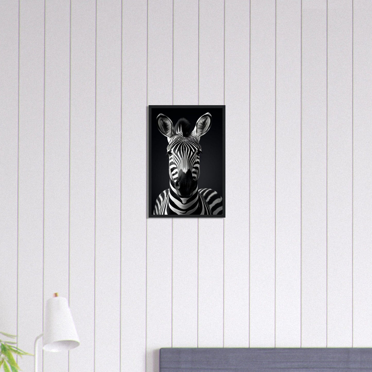 Canvanation Print Material 30x45 cm / 12x18″ Tableau Photo Noir Et Blanc-Animaux-Zebre
