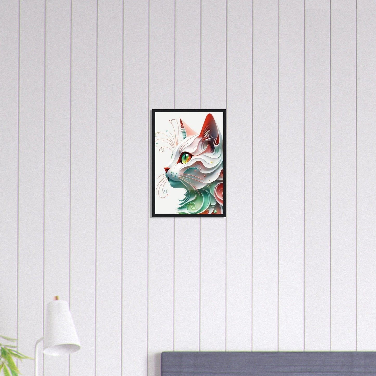 Canvanation Print Material 30x45 cm / 12x18″ Tableau Pop Art Chat Coloré