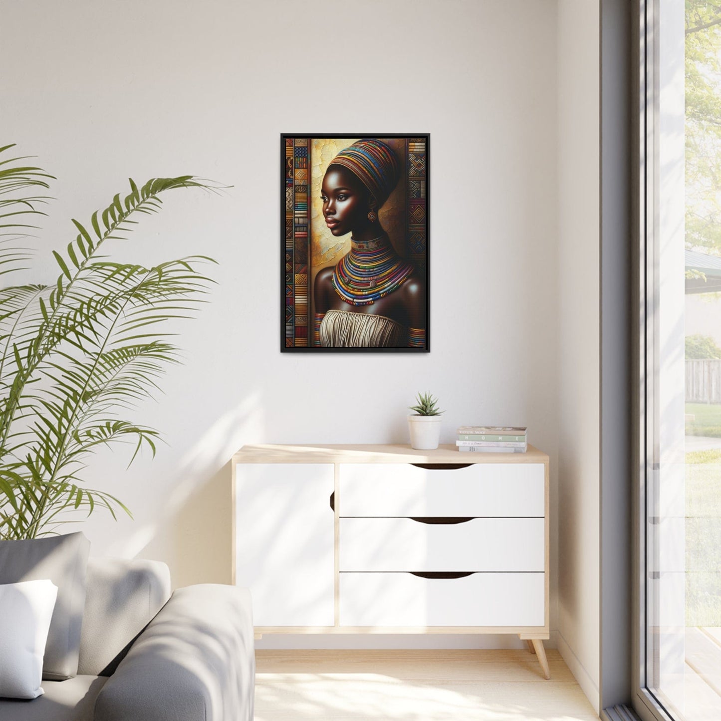 Printify Canvas Tableau "La beauté et la puissance des femmes africaines"