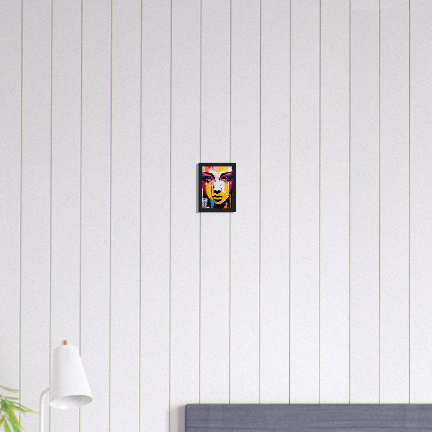 Canvanation Print Material 13x18 cm / 5x7″ Tableau Street Art Peinture Femme Jaune