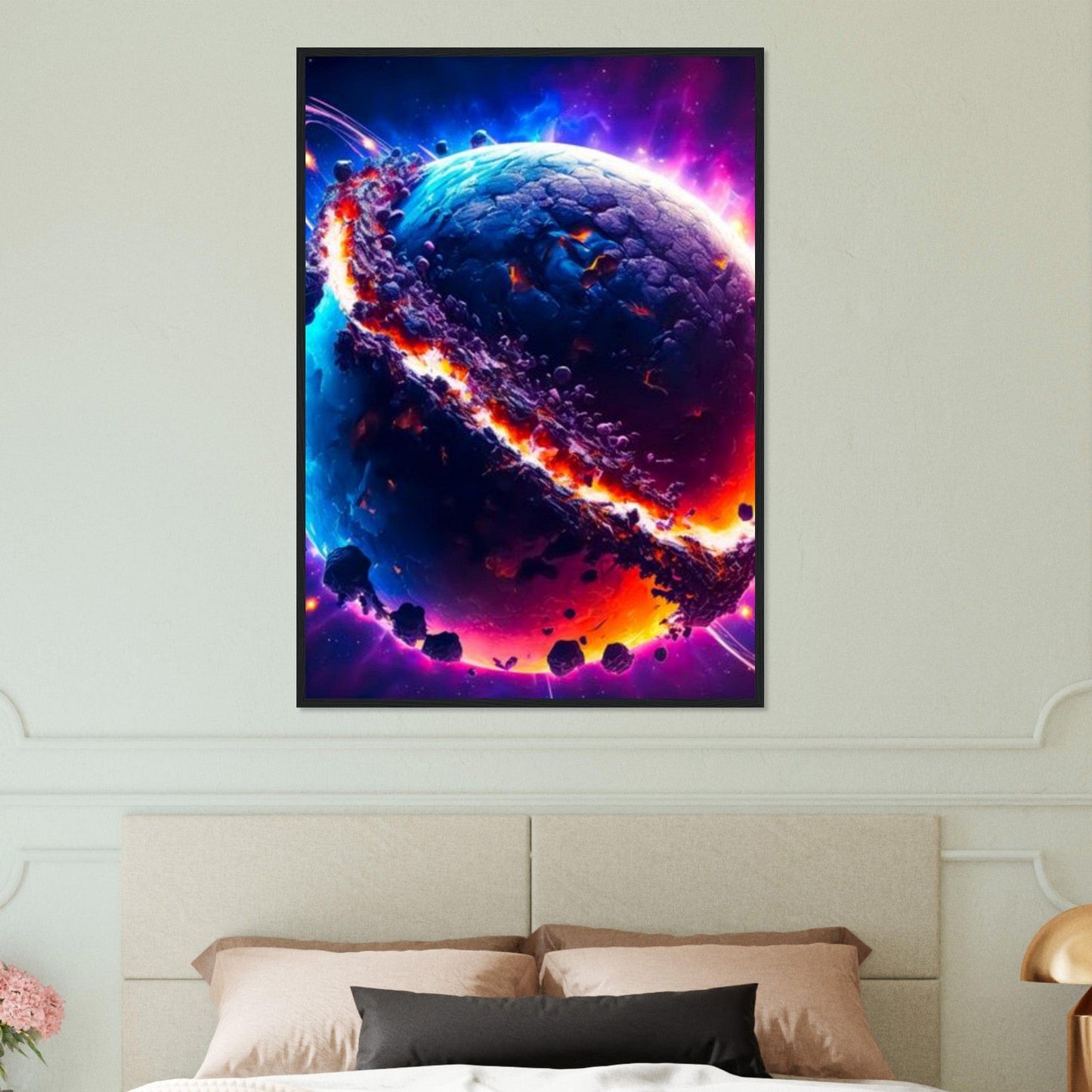 Canvanation Print Material Tableau Planete Nuit Étoilée Infinita