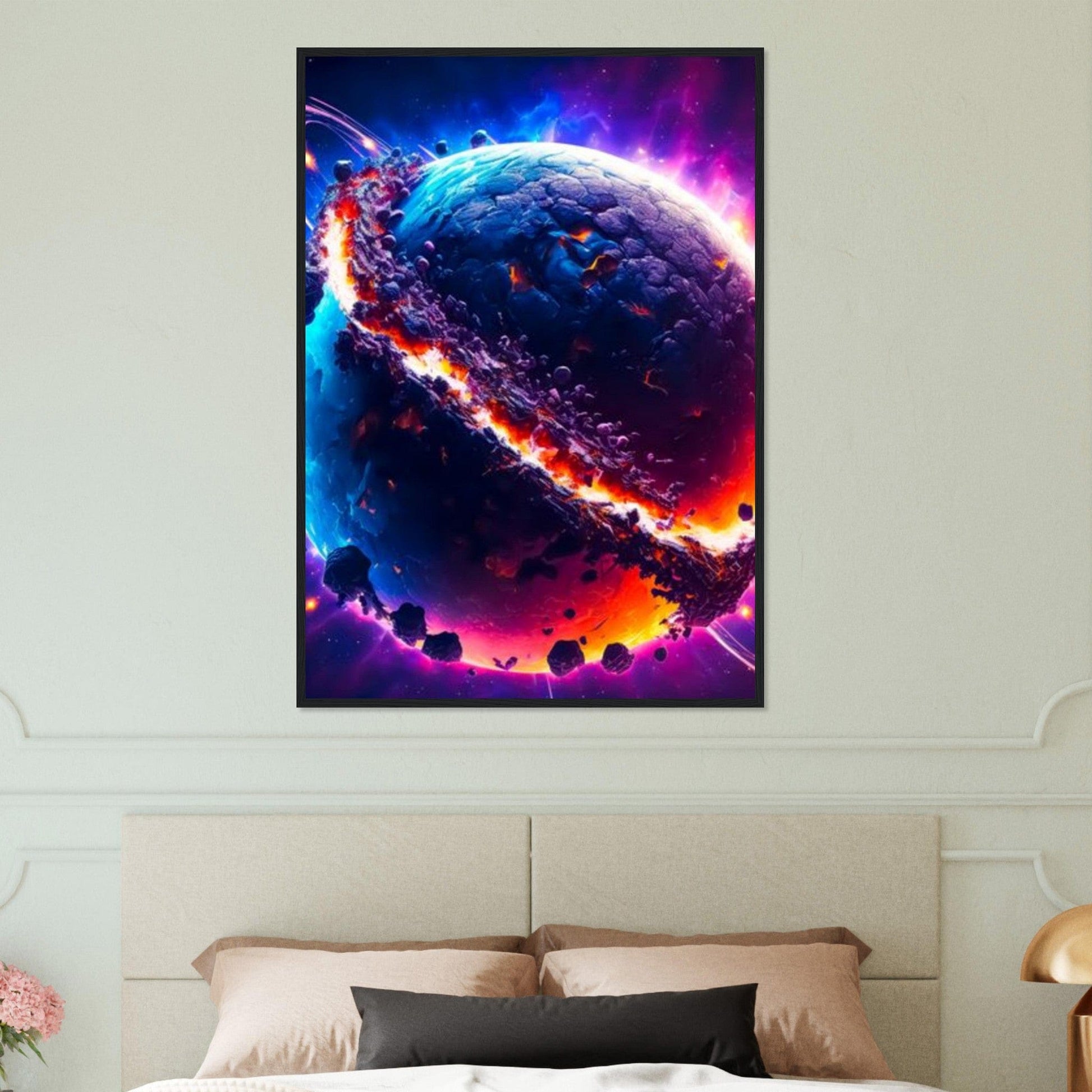 Canvanation Print Material Tableau Planete Nuit Étoilée Infinita