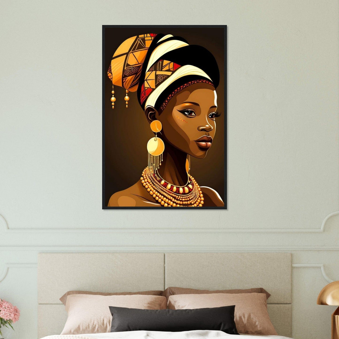 Canvanation Print Material 60x90 cm / 24x36″ Peinture Femme Afro