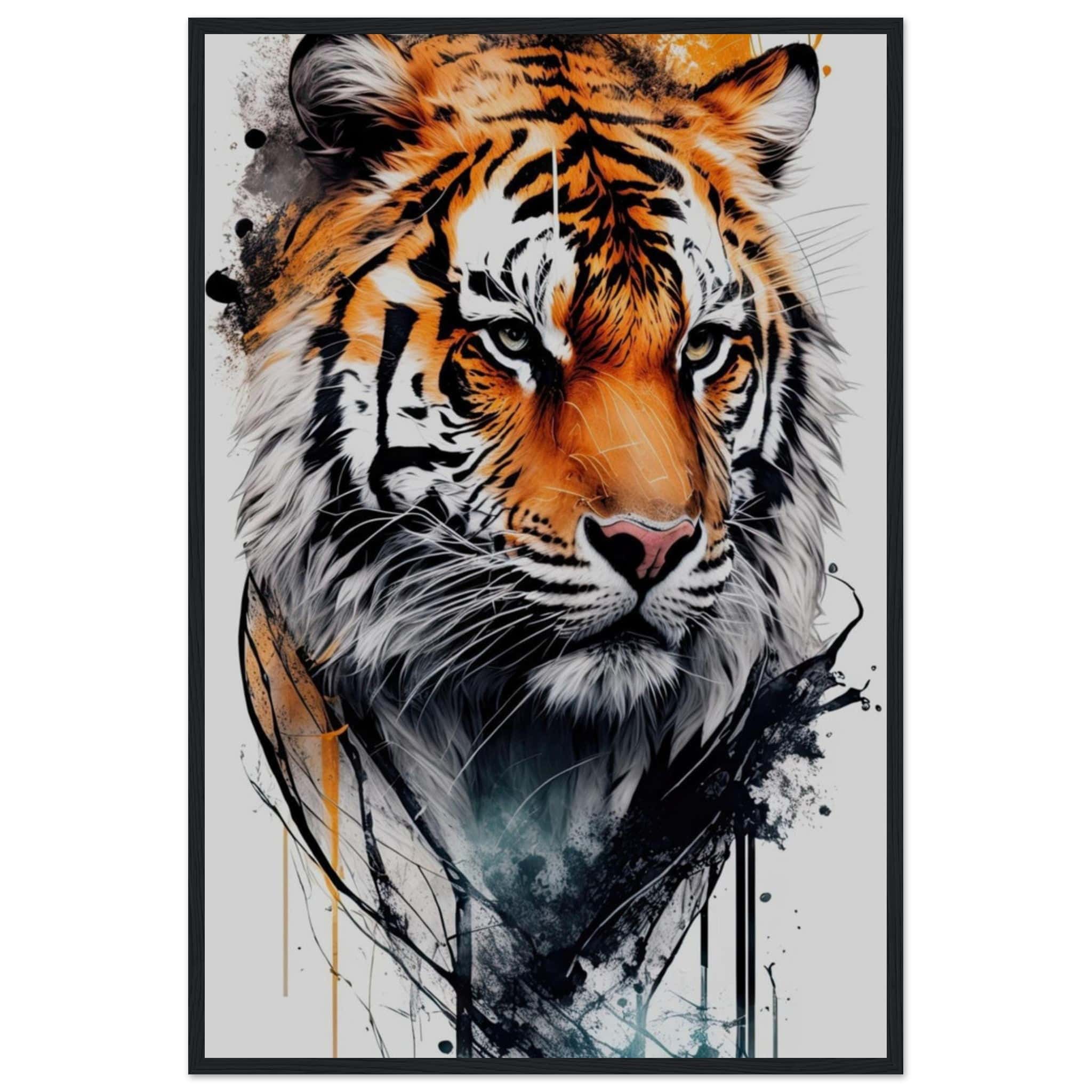 Canvanation Print Material 60x90 cm / 24x36″ Tableau Tigre Dessin