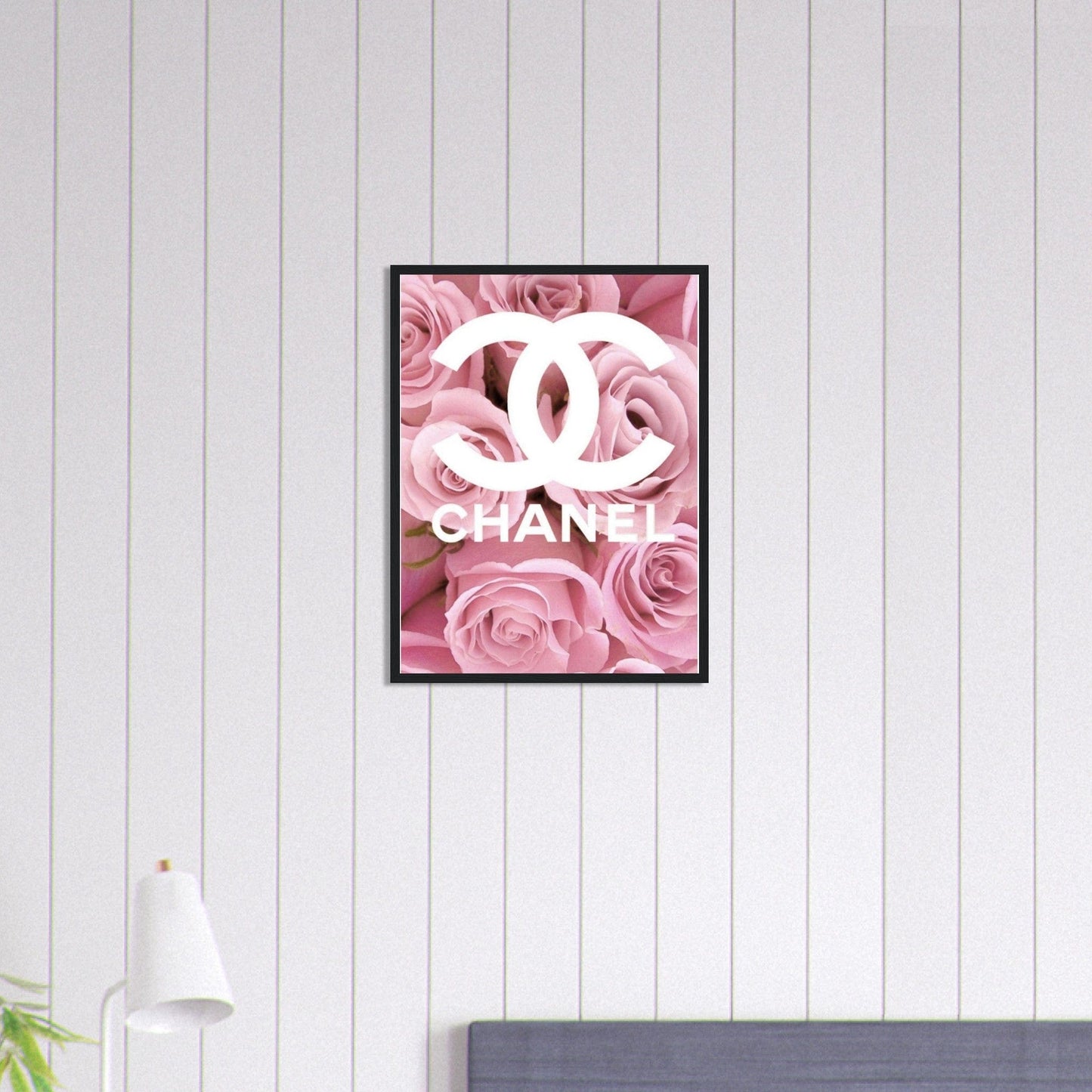Canvanation Print Material 45x60 cm / 18x24″ Tableau Chanel Fleurs Rose