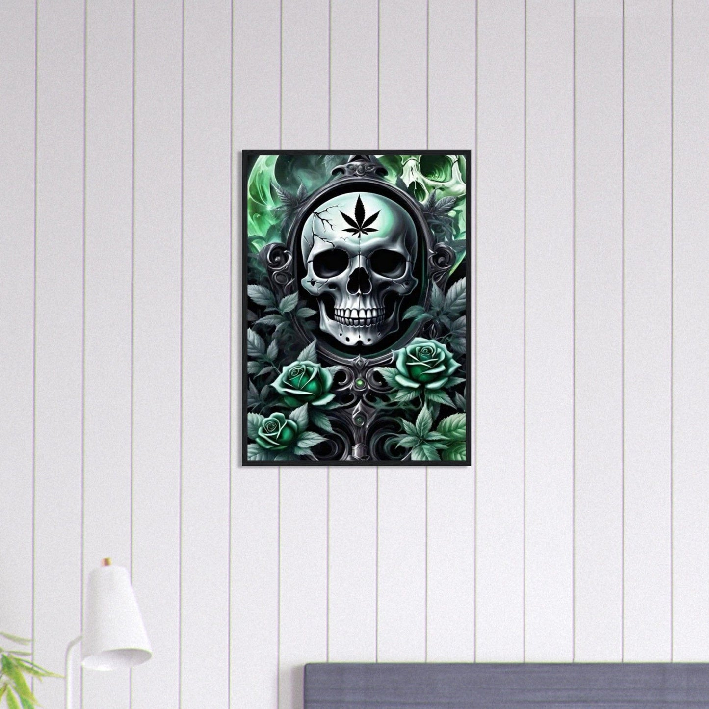 Canvanation Print Material 50x70 cm / 20x28″ Tableau Tête De Mort Navy
