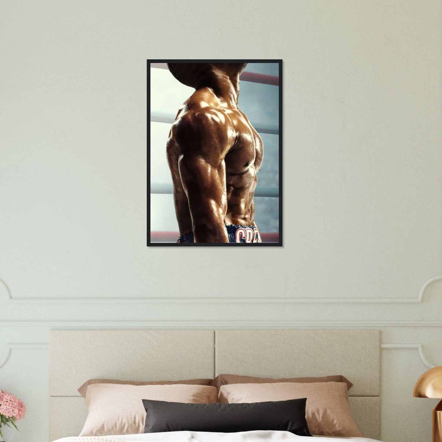 Canvanation Print Material 50x70 cm / 20x28″ Tableau avec le torse d'un boxeur