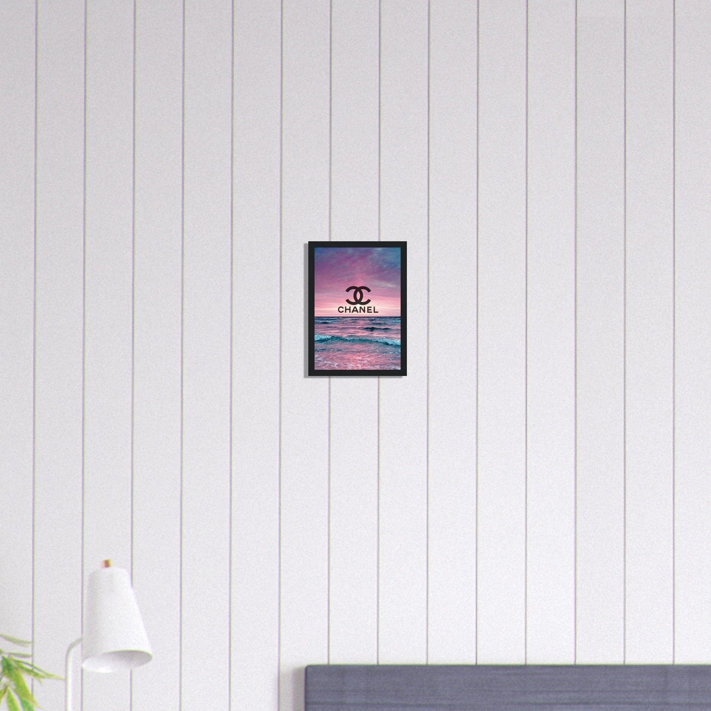 Canvanation Print Material A4 21x29.7 cm / 8x12″ Tableau Chanel Fond Mer Rose