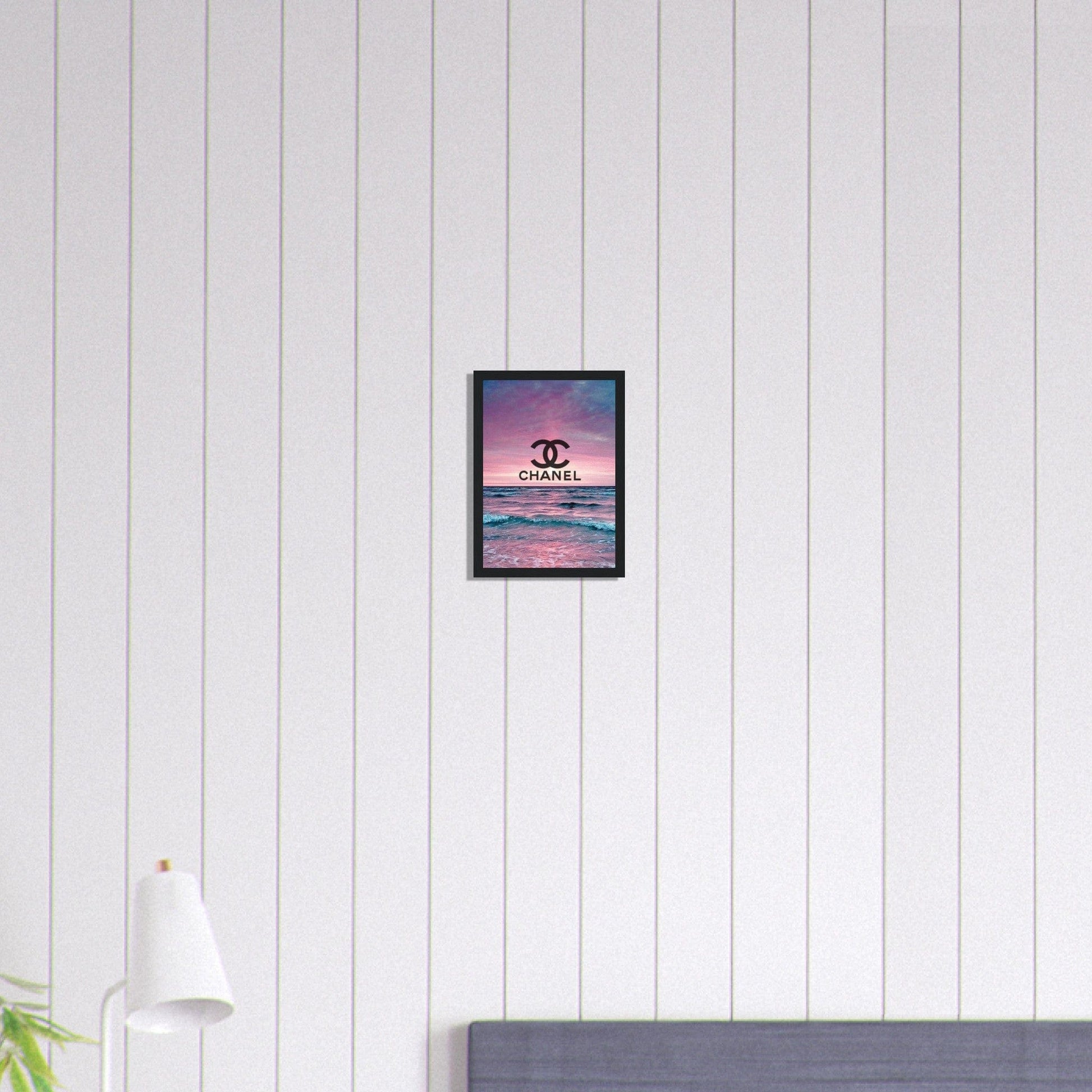 Canvanation Print Material A4 21x29.7 cm / 8x12″ Tableau Chanel Fond Mer Rose