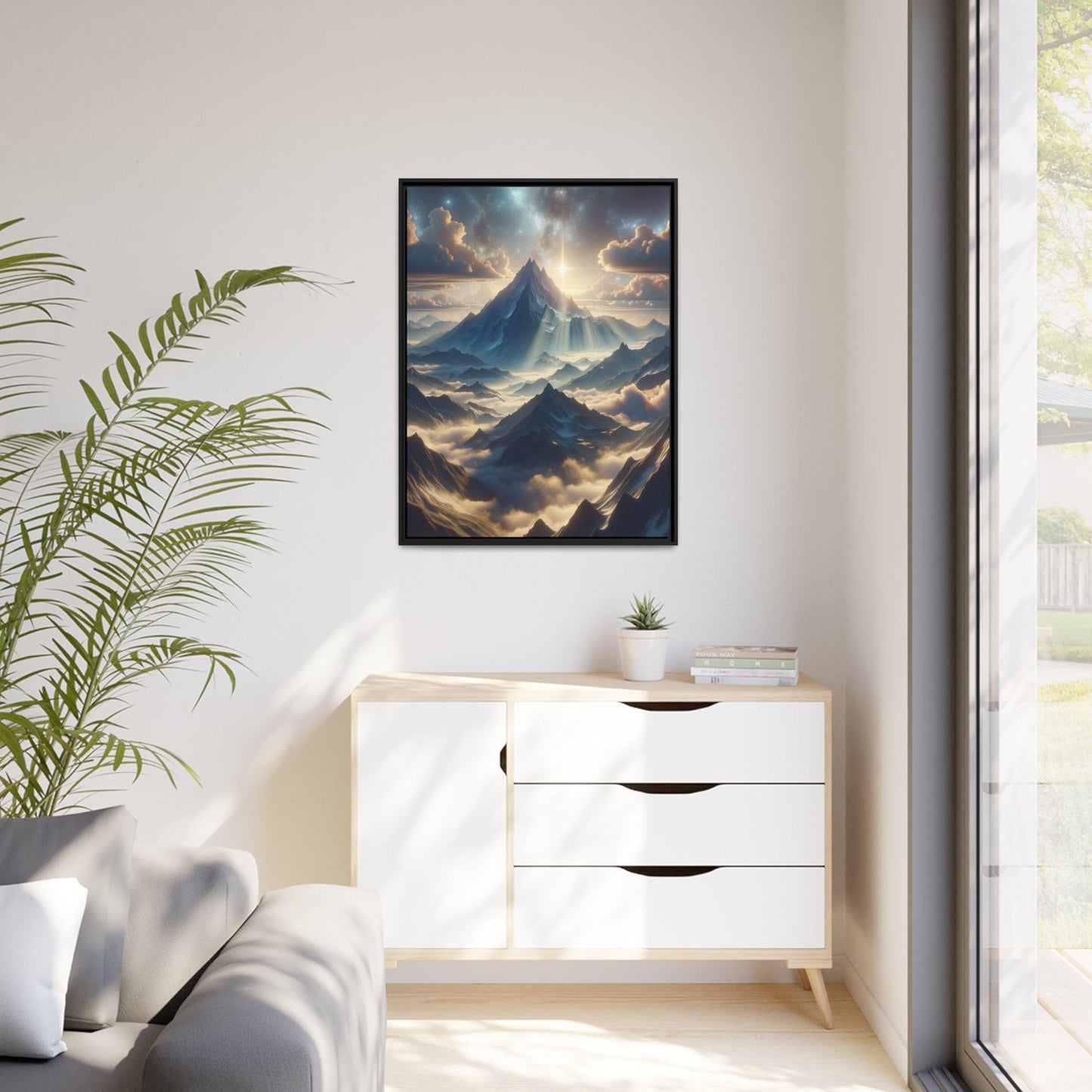 Printify Canvas Tableau "Les sommets majestueux des montagnes : une ode à la grandeur de la nature"