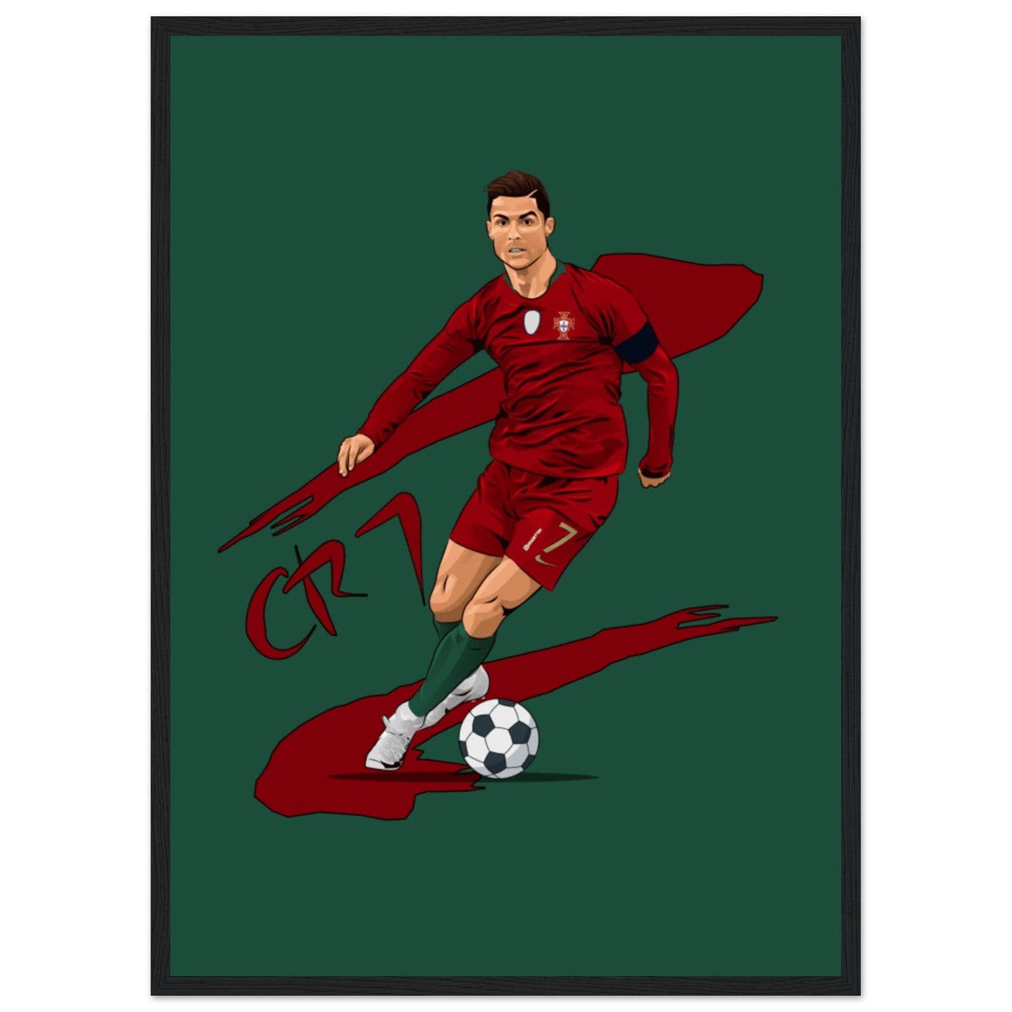 Canvanation Print Material 50x70 cm / 20x28″ Tableau Football Cr7