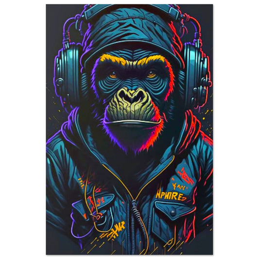 Canvanation Print Material 30x45 cm / 12x18″ Poster Singe Street Art
