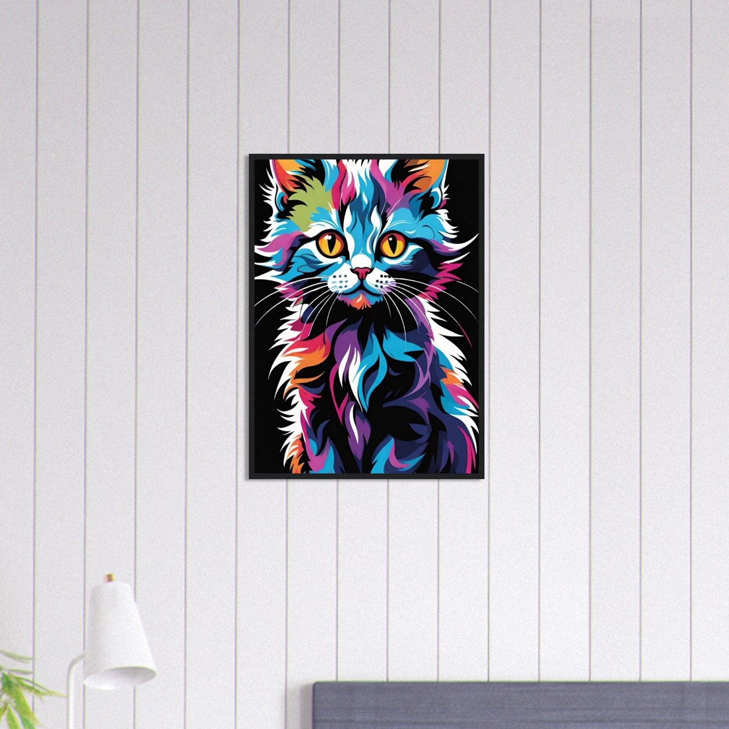 Canvanation Print Material 50x70 cm / 20x28″ Tableau Chat Pop Art Félin