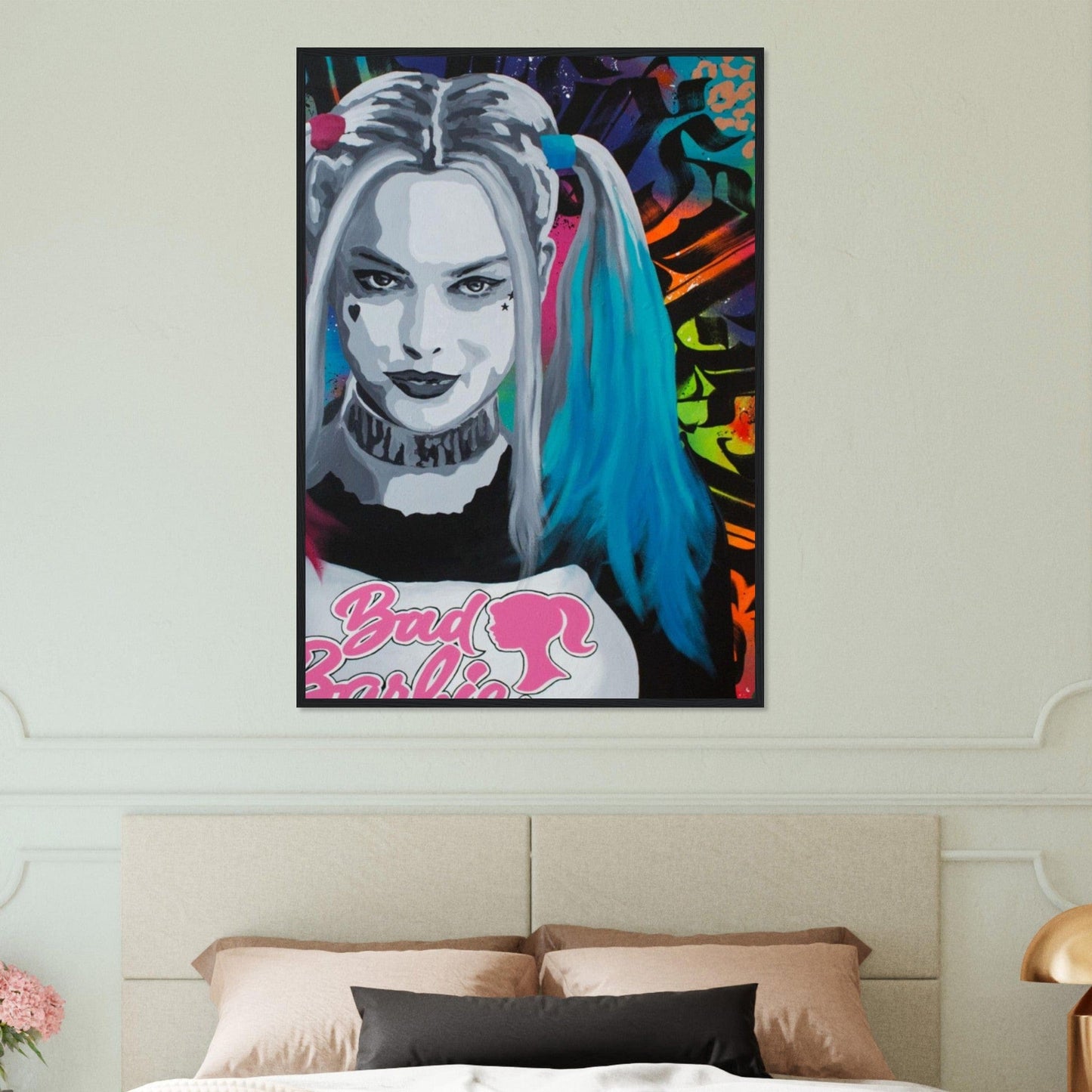Canvanation Print Material Tableau Street Art Jocker Harley Quiin