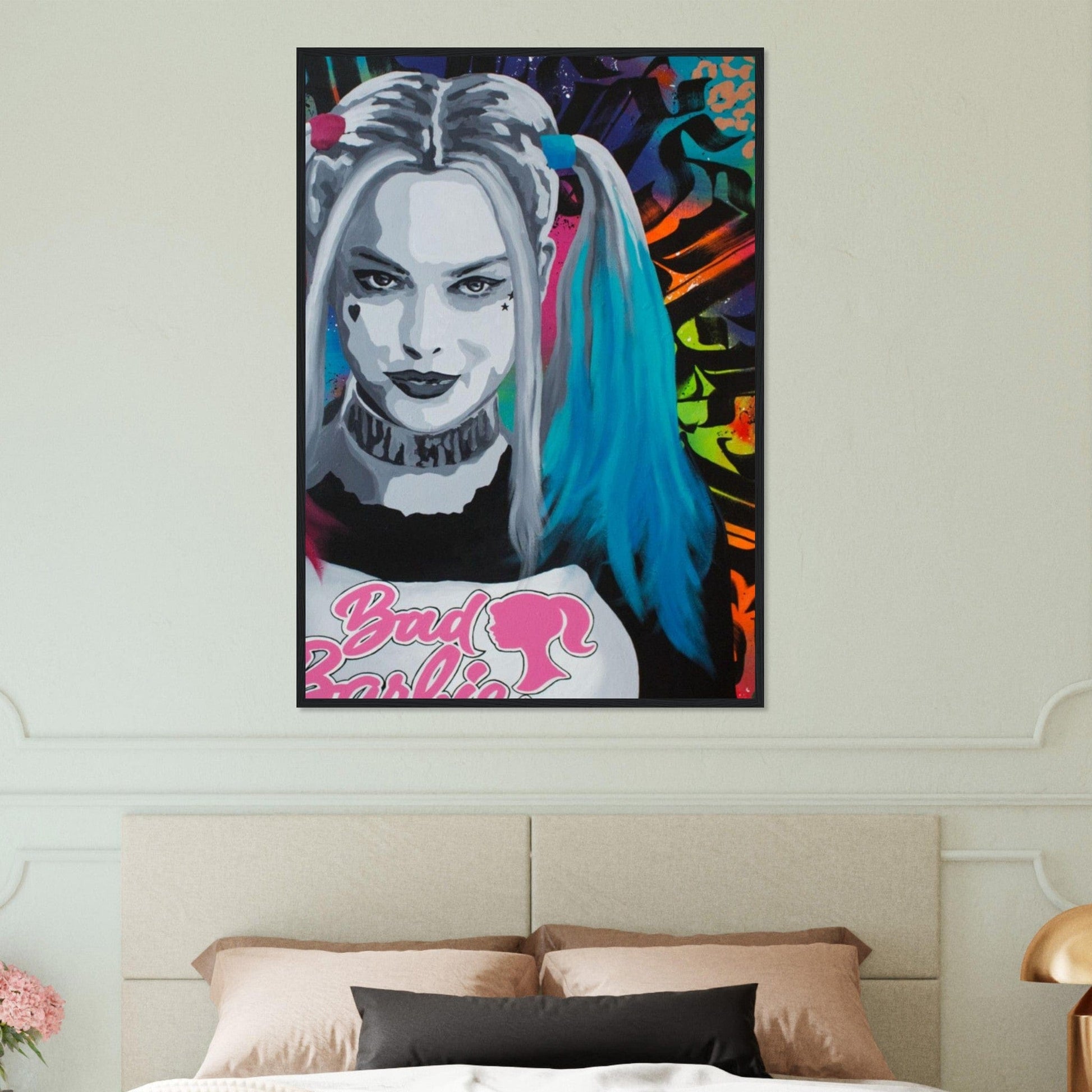 Canvanation Print Material Tableau Street Art Jocker Harley Quiin