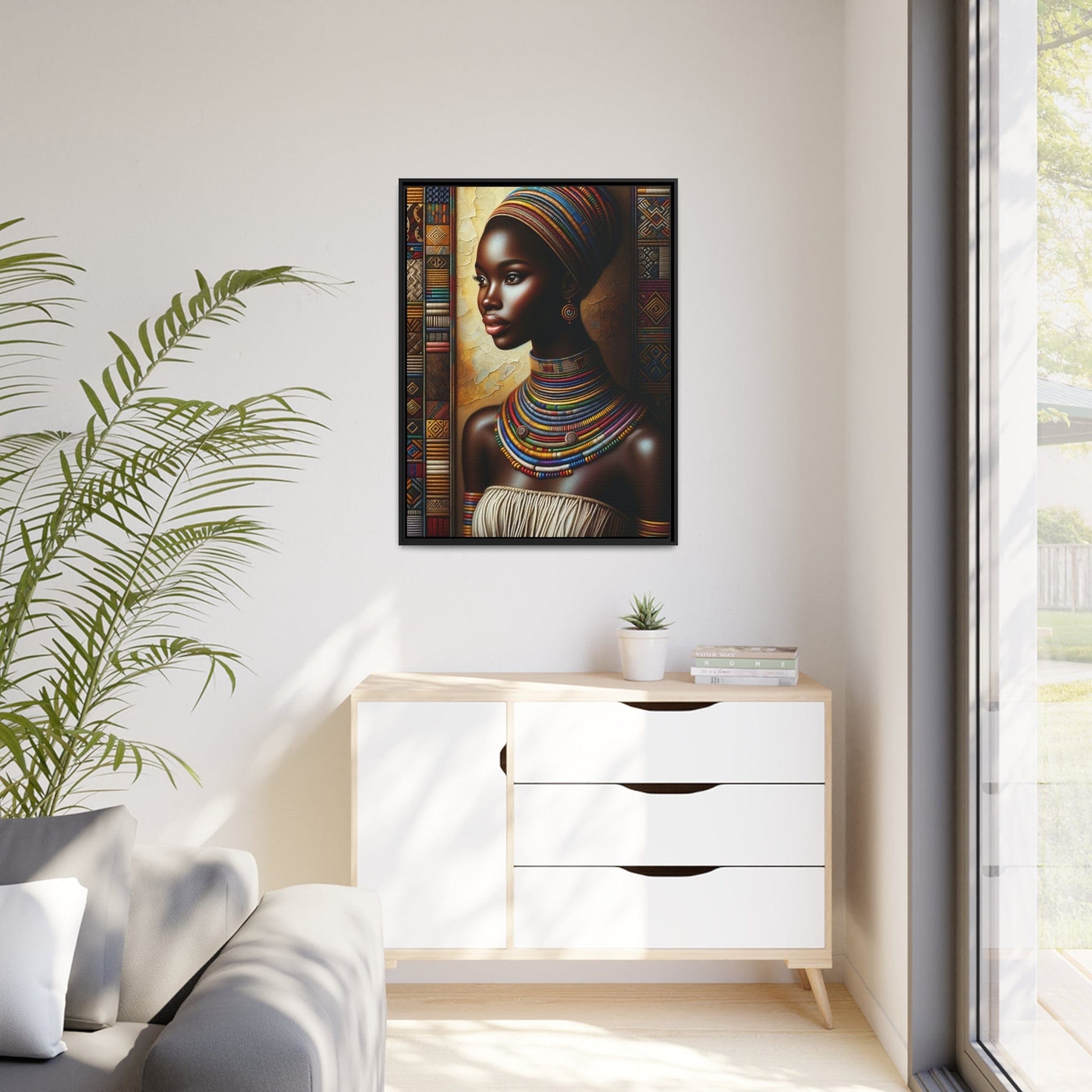 Printify Canvas Tableau "La beauté et la puissance des femmes africaines"