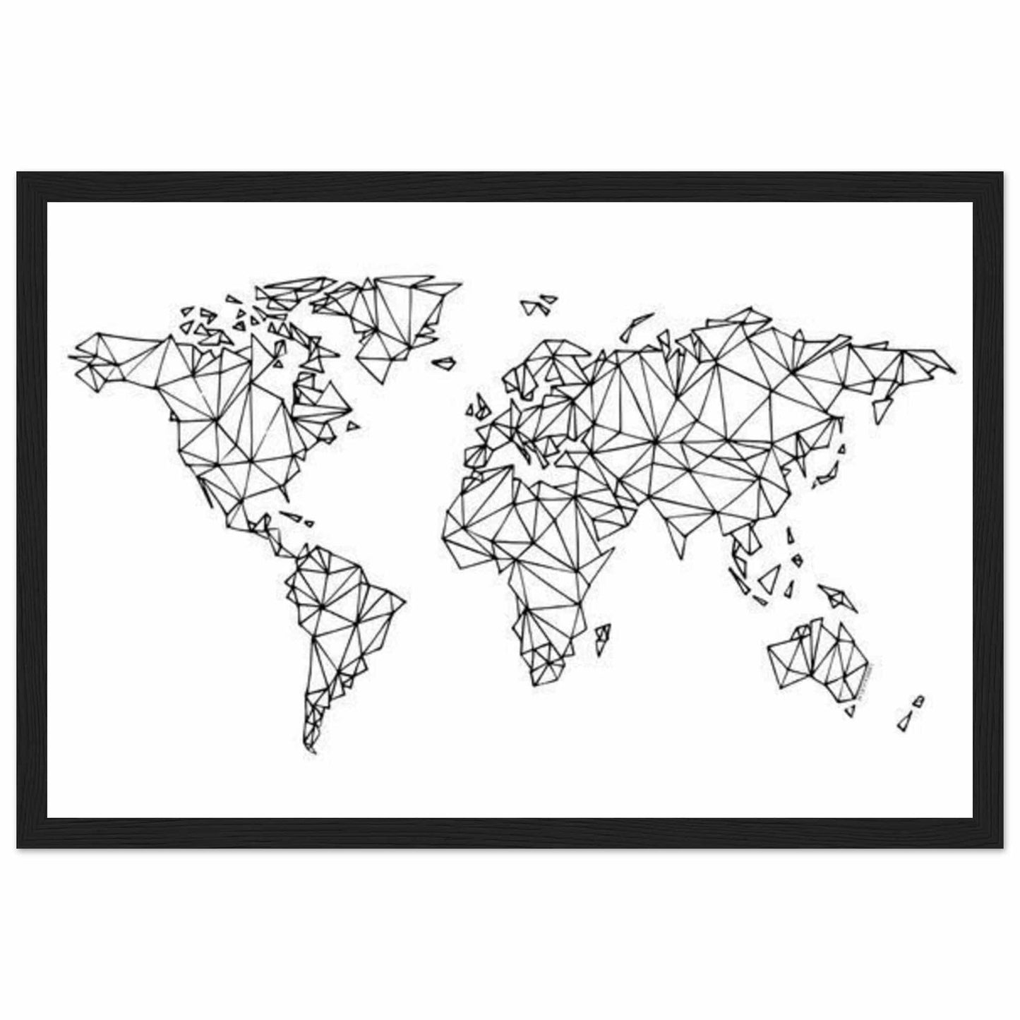Canvanation Print Material 30x45 cm / 12x18″ Tableau Planisphere Du Monde - Destinations Infinies