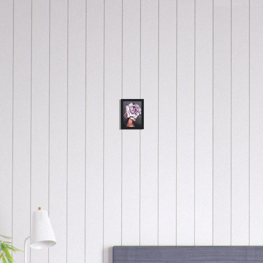 Canvanation Print Material 13x18 cm / 5x7″ Tableau Femme Fleurs Violet