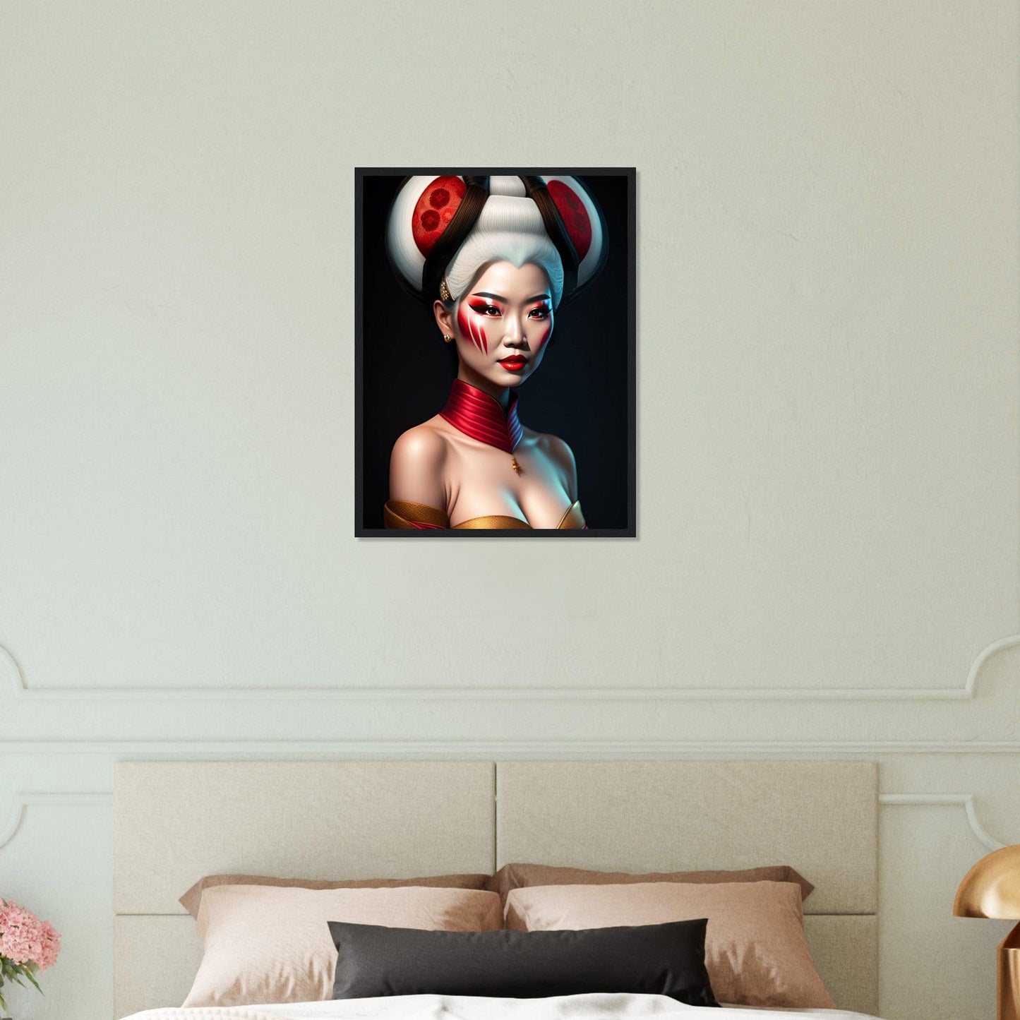 Canvanation Print Material 45x60 cm / 18x24″ Tableau Japon Geisha Horreur