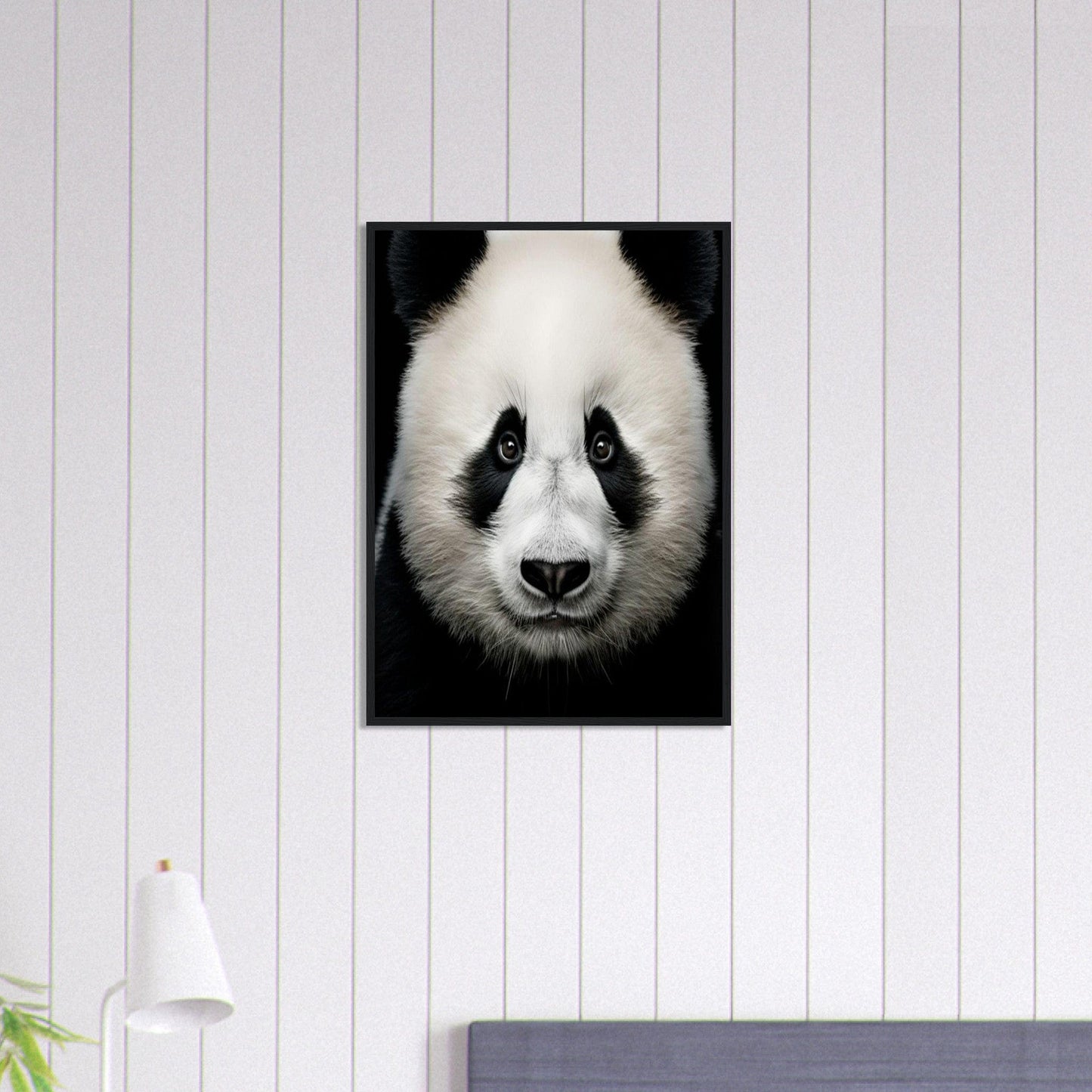 Canvanation Print Material 50x70 cm / 20x28″ Tableau Photo Noir Et Blanc-Animaux-Panda