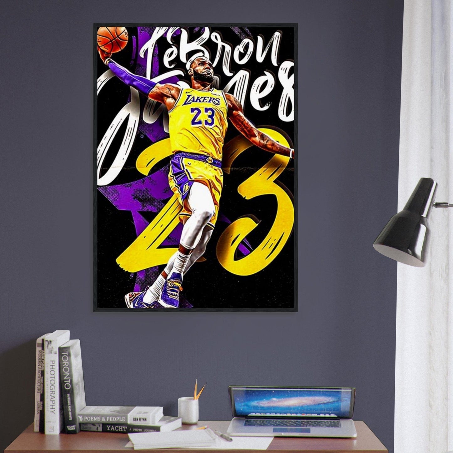 Canvanation Print Material Tableau Basket Lebron James