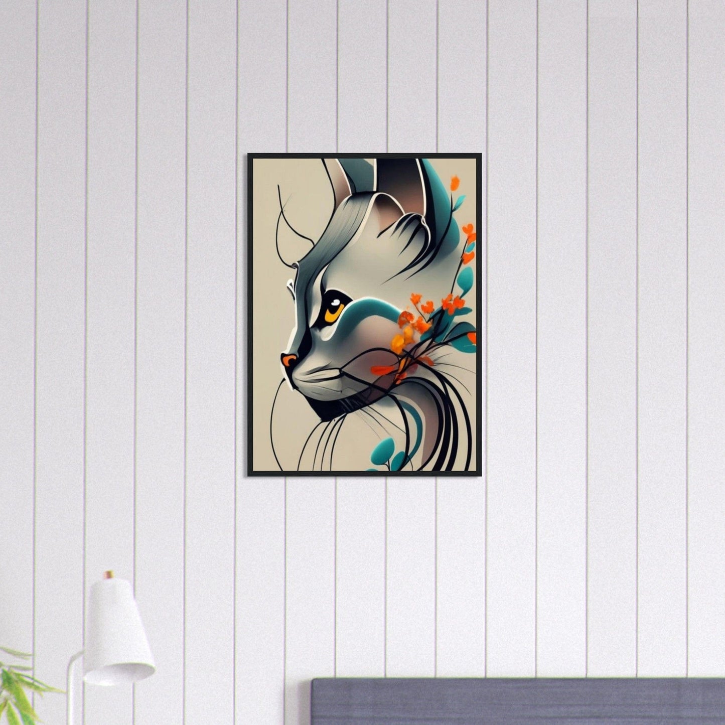 Canvanation Print Material 50x70 cm / 20x28″ Tableau Chat Pop Art Moderne