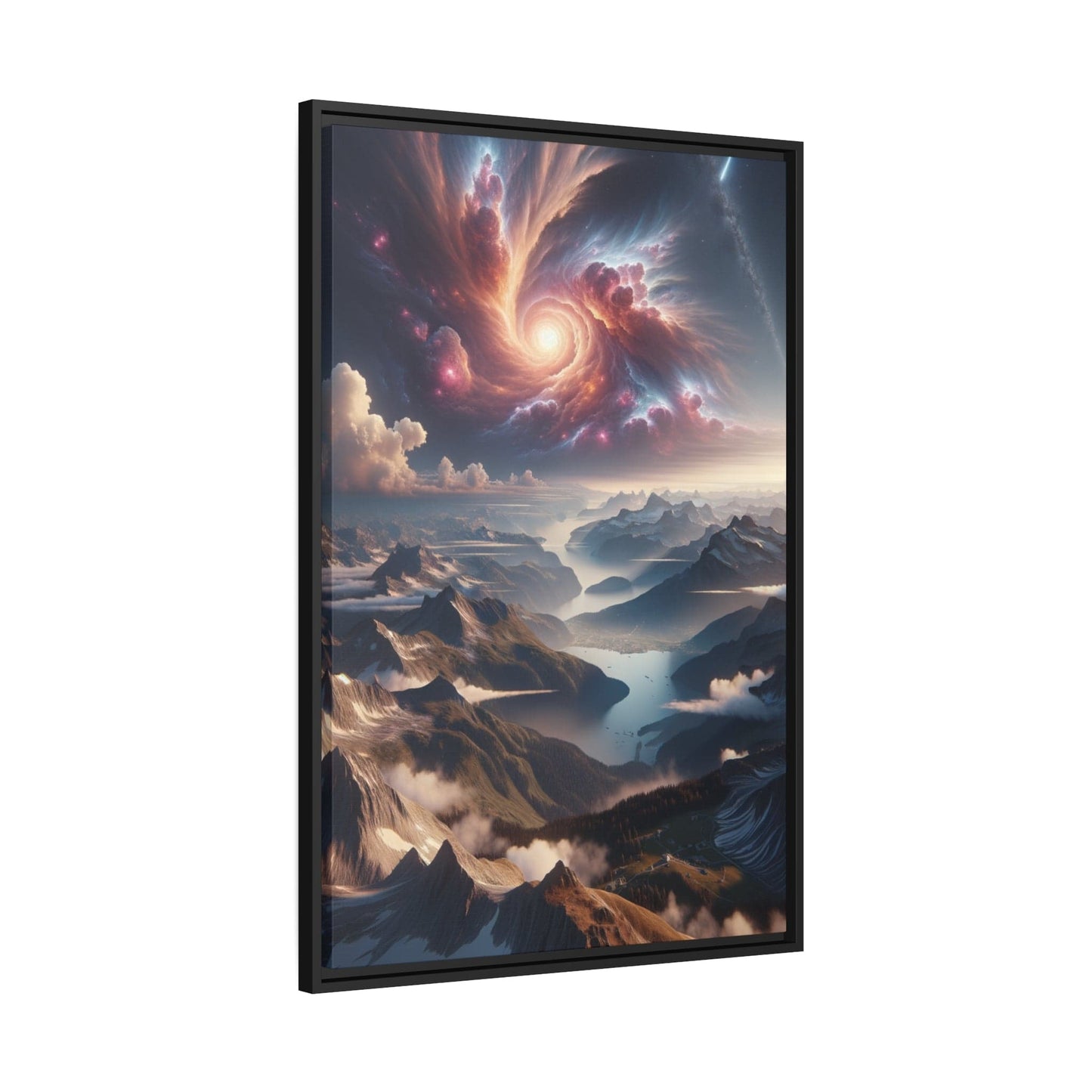 Printify Canvas Tableau Les Cimes en Éveil : Horizon d'Émerveillement