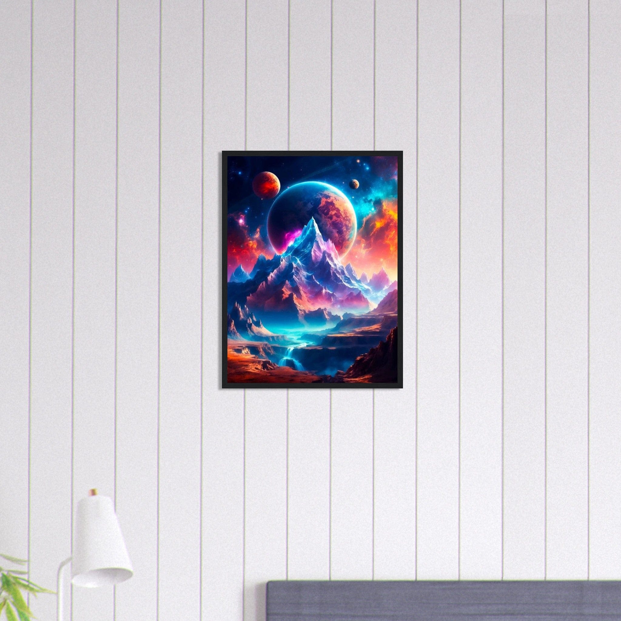 Canvanation Print Material 45x60 cm / 18x24″ Tableau Planete Galaxie en Éveil