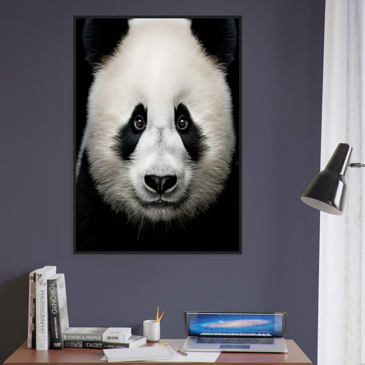 Canvanation Print Material Tableau Photo Noir Et Blanc-Animaux-Panda