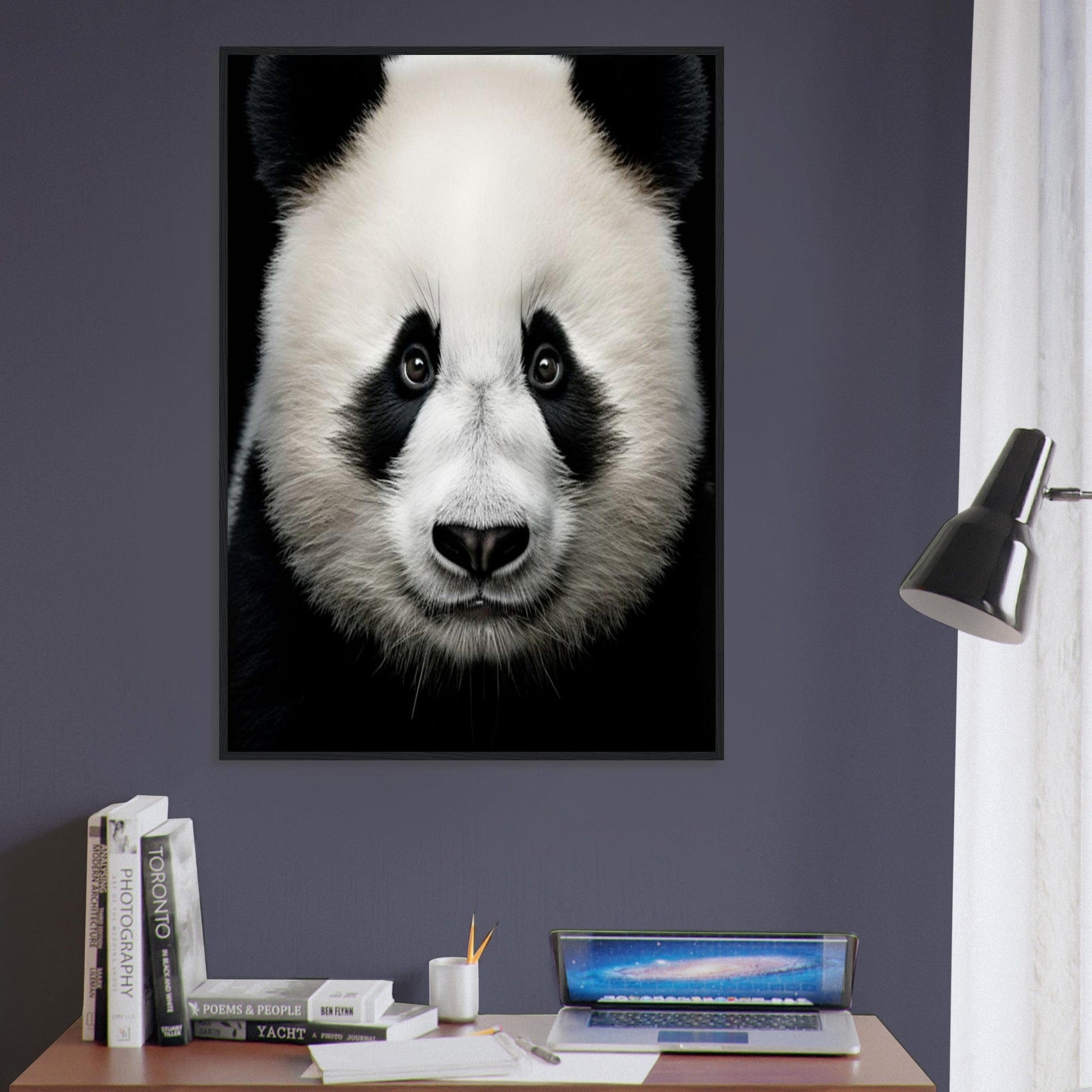 Canvanation Print Material Tableau Photo Noir Et Blanc-Animaux-Panda