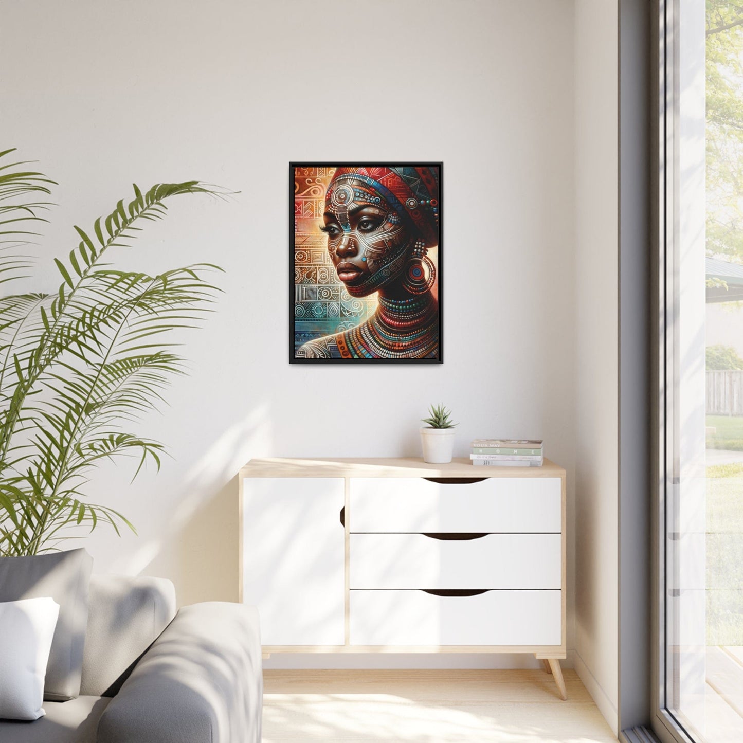 Printify Canvas Tableau "Femmes africaines: Puissance, Beauté et Résilience"