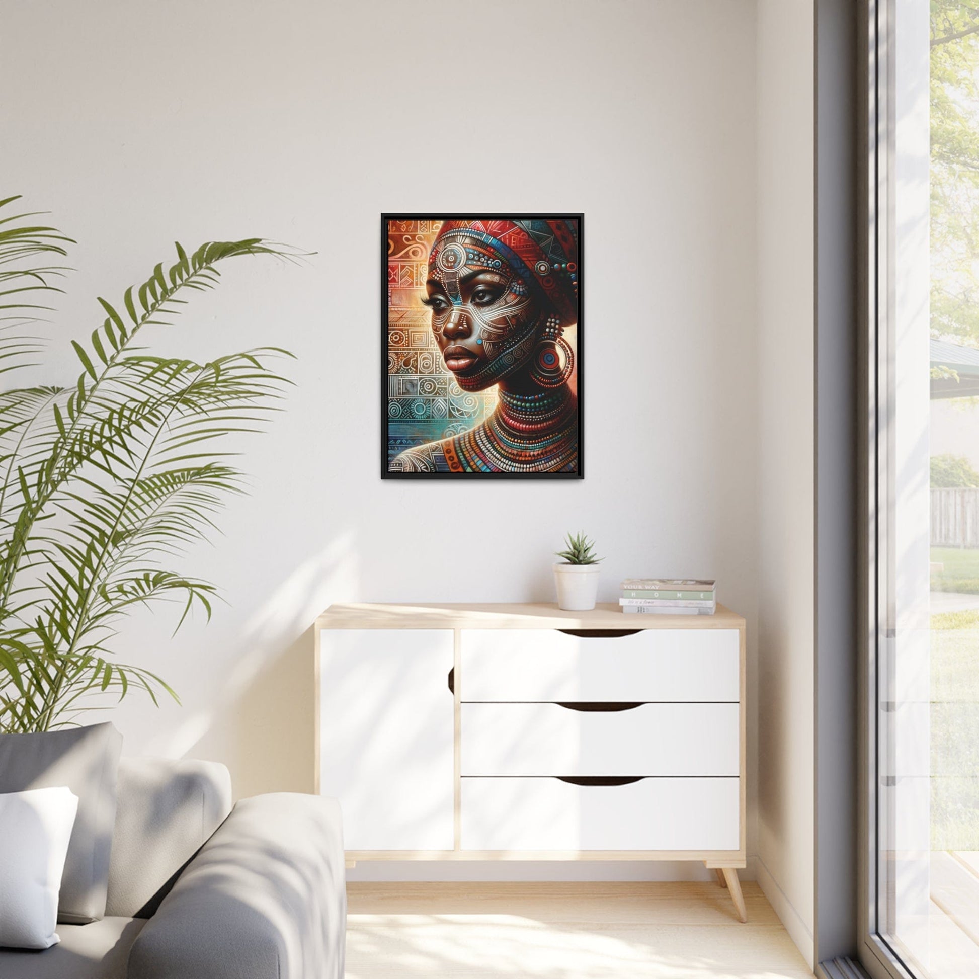 Printify Canvas Tableau "Femmes africaines: Puissance, Beauté et Résilience"