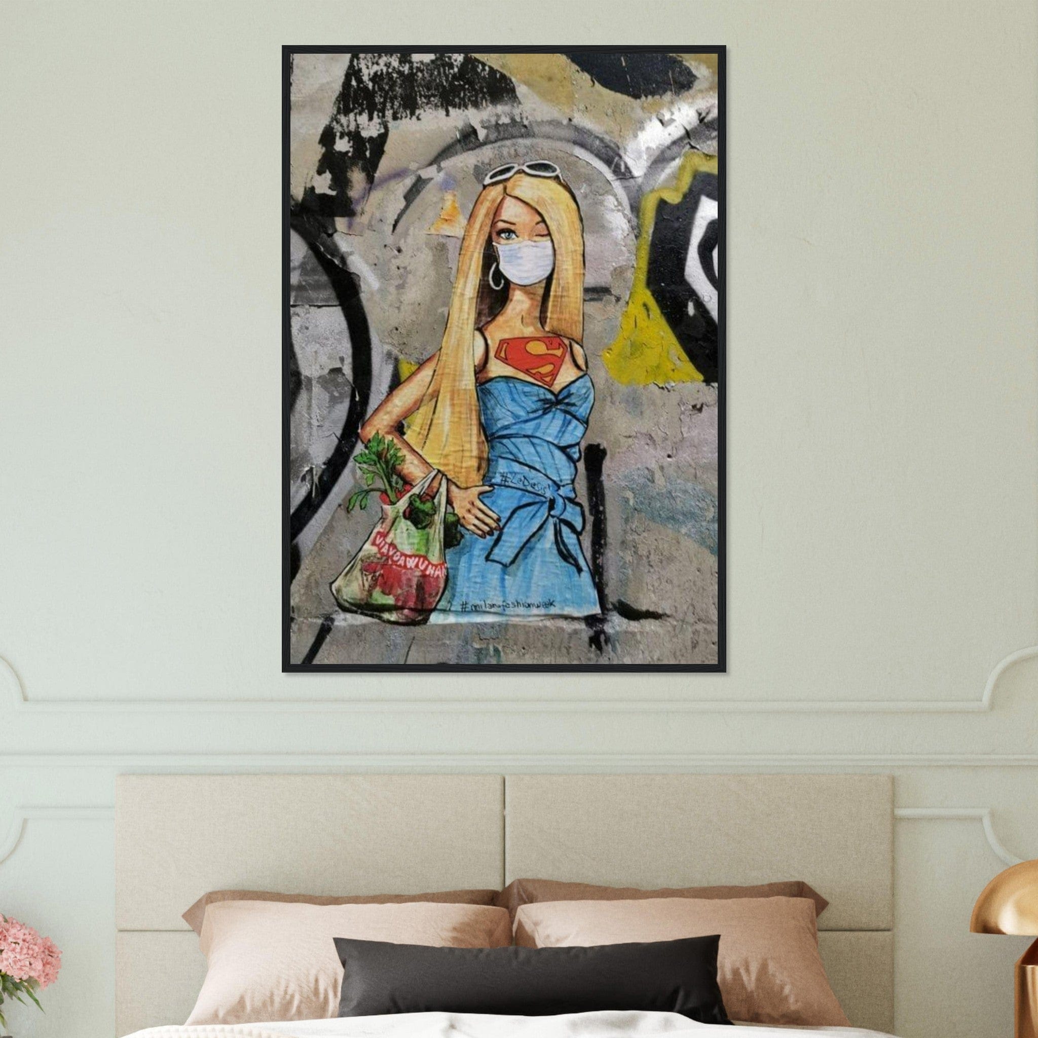 Canvanation Print Material Tableau Graffiti Barbie