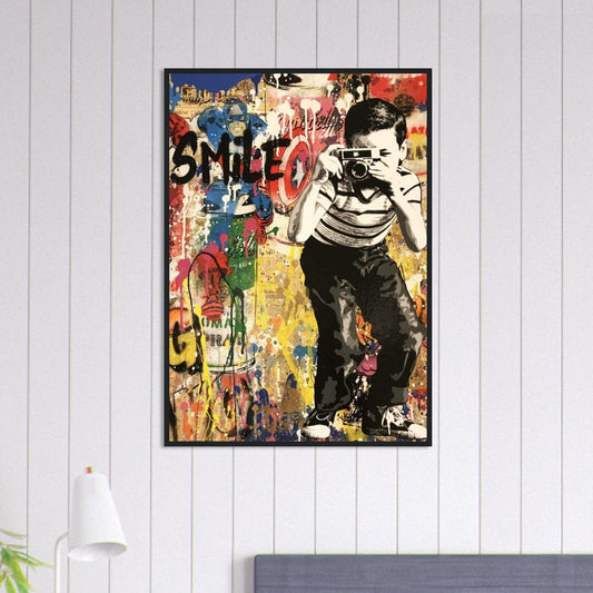 Canvanation Print Material 70x100 cm / 28x40″ Tableau Street Art Smile