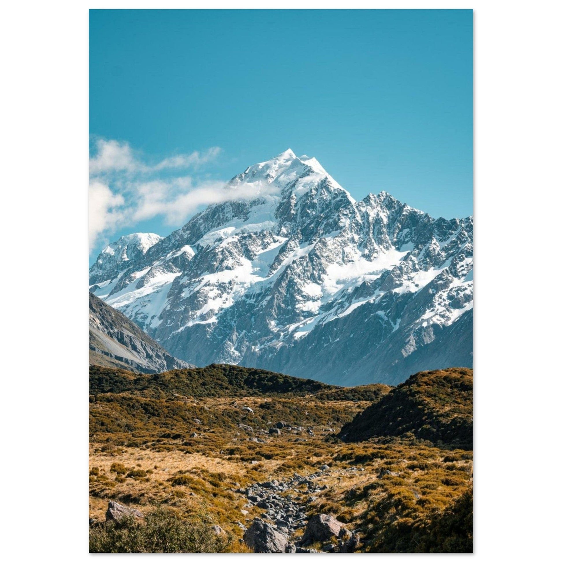 Gelato Print Material A1 (59.4 x 84.1  cm) Affiche Montagne Ciel Bleu