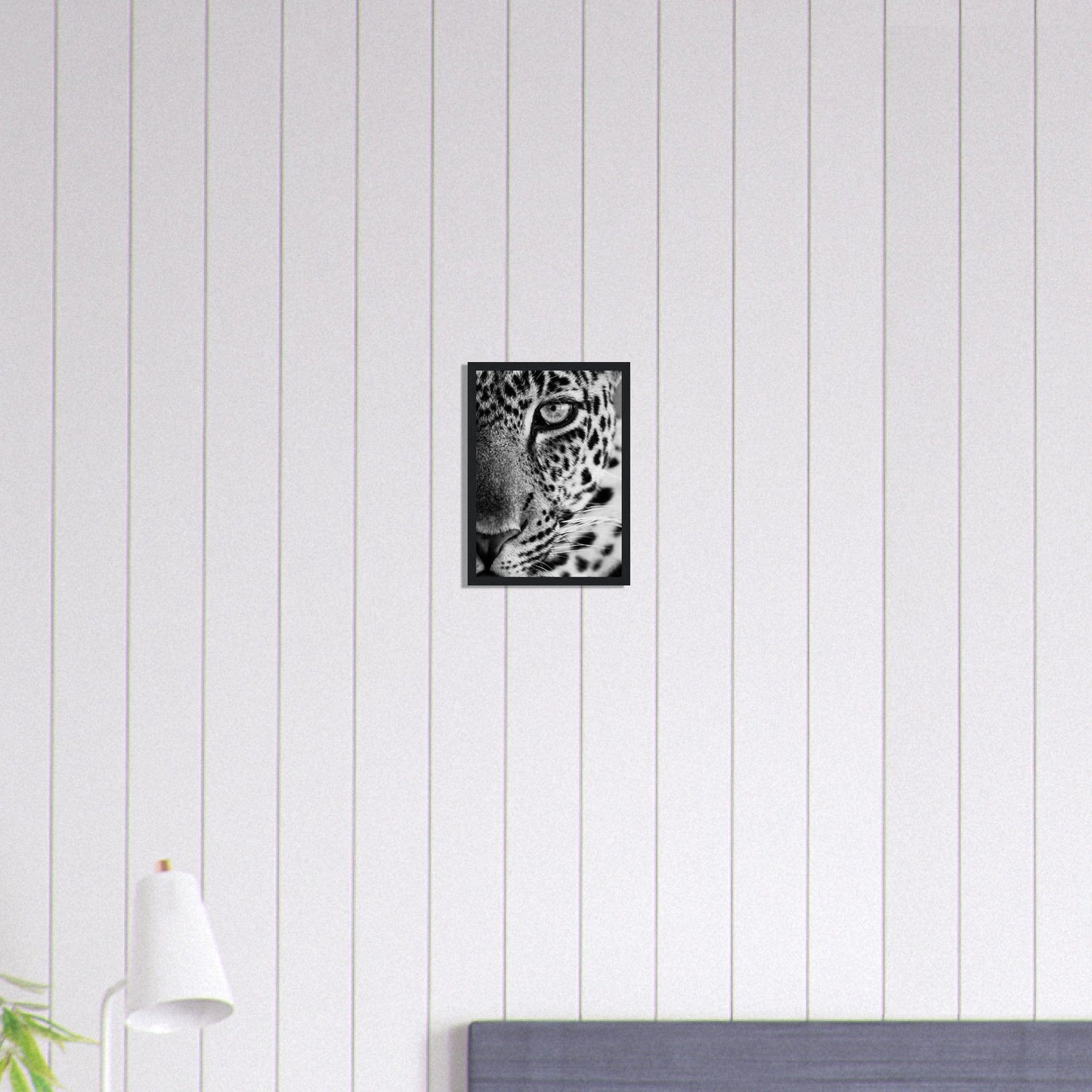 Canvanation Print Material A4 21x29.7 cm / 8x12″ Tableau Photo Noir Et Blanc-Animaux-Leopard