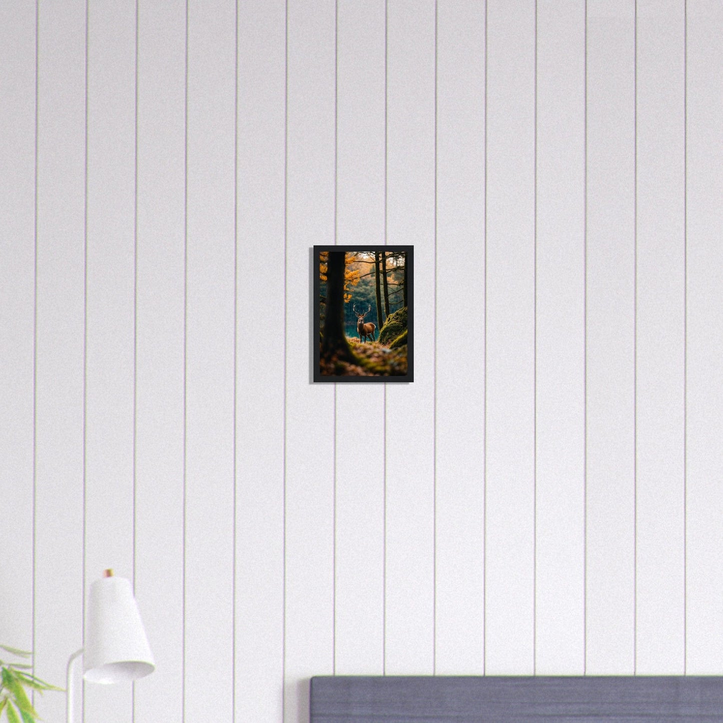 Canvanation Print Material A4 21x29.7 cm / 8x12″ Tableau Cerf Dans les Brumes du Matin